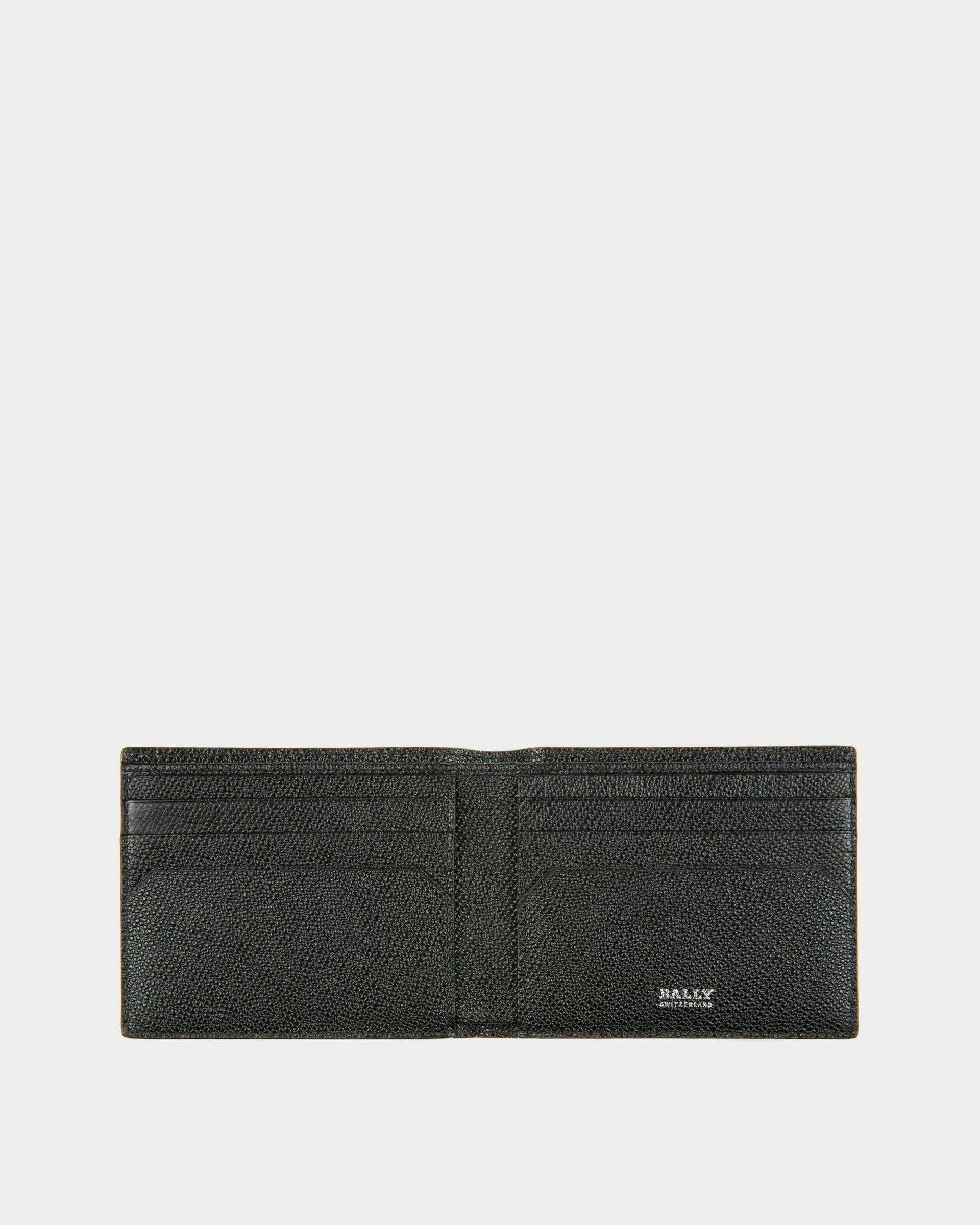 Men's Trasai Leather Wallet In Black | Bally | Still Life Open / Inside