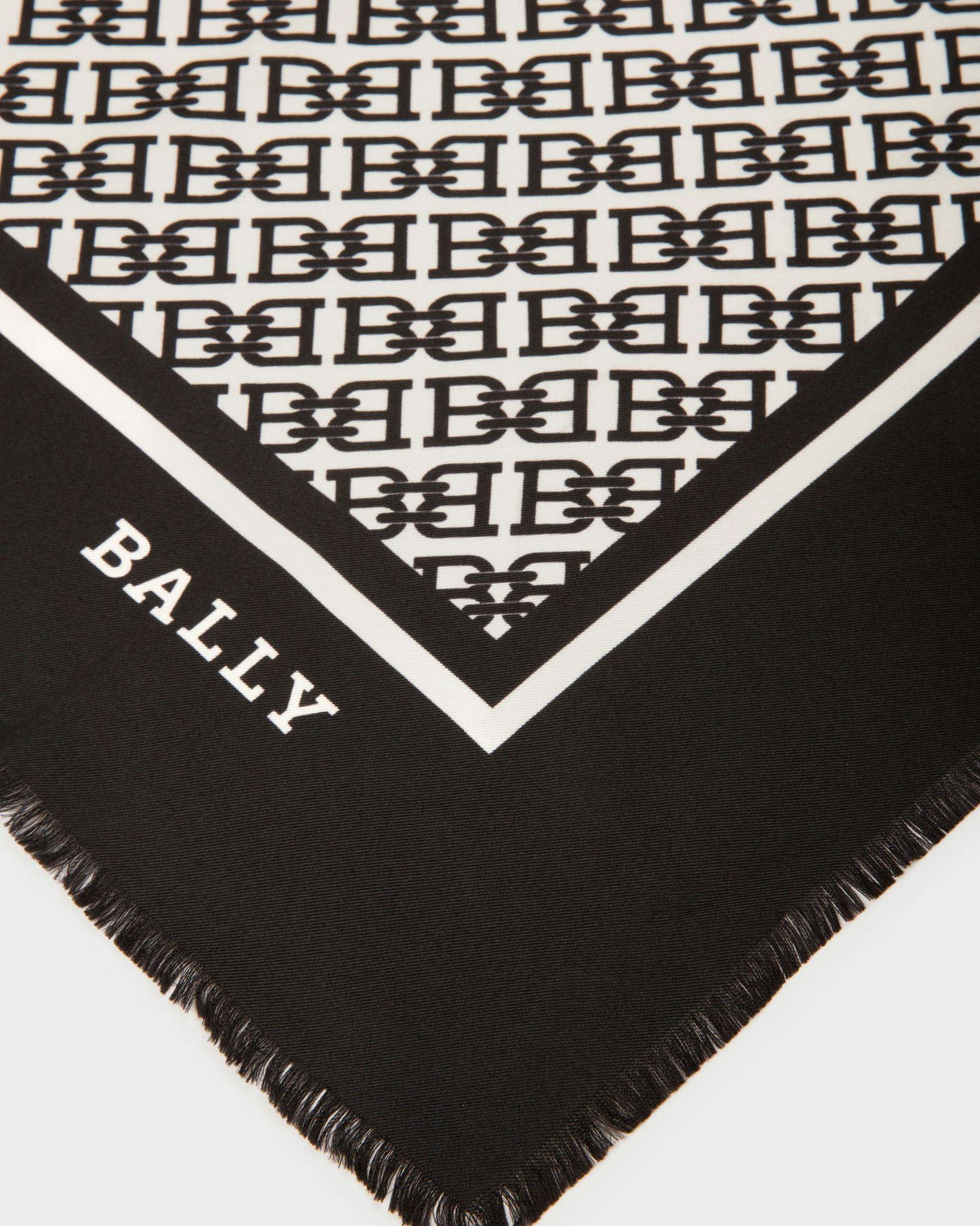 ブラック シルク スカーフ - 女性 - Bally - 02