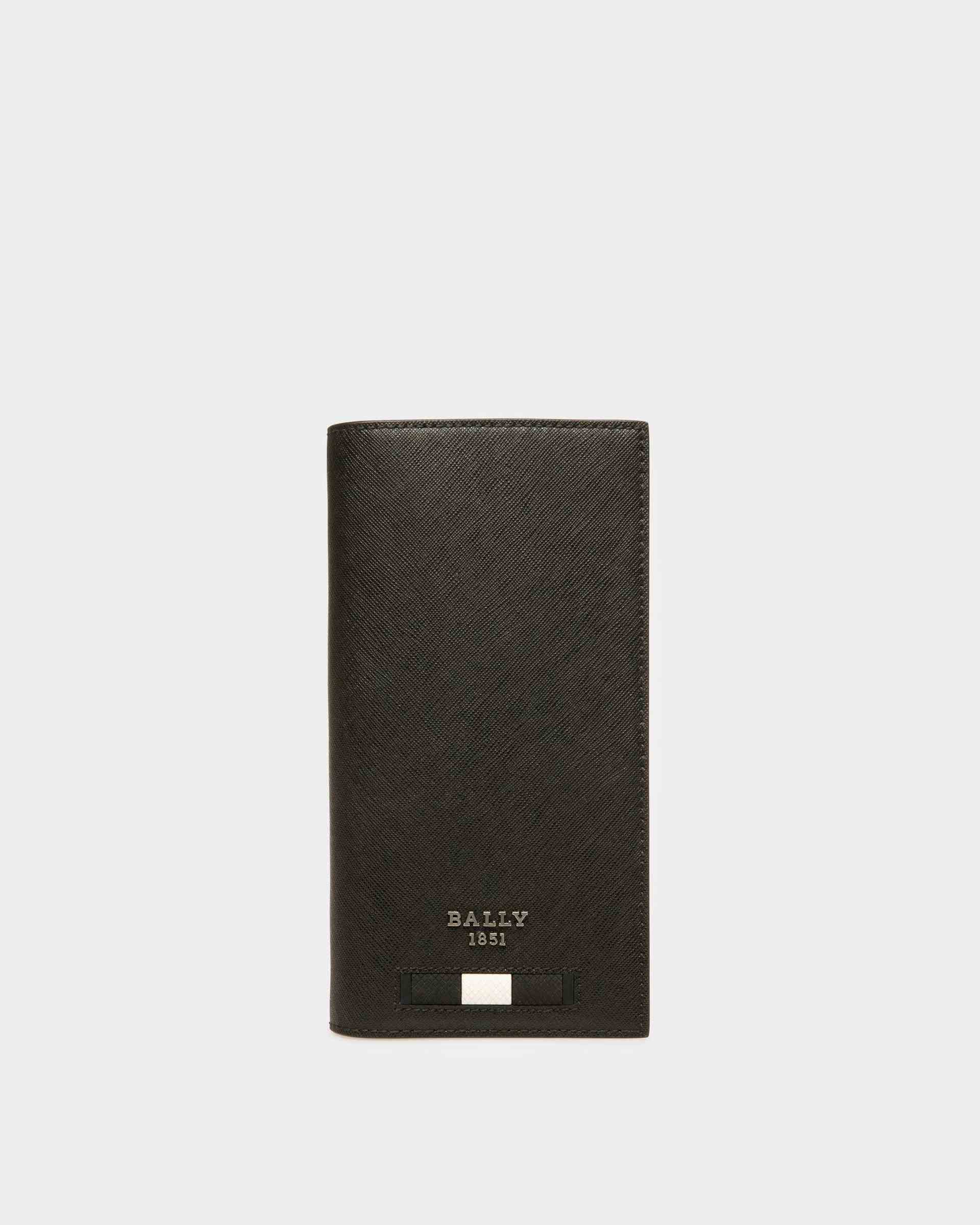 Baliro ブラック リサイクルレザー コンチネンタルウォレット - Bally