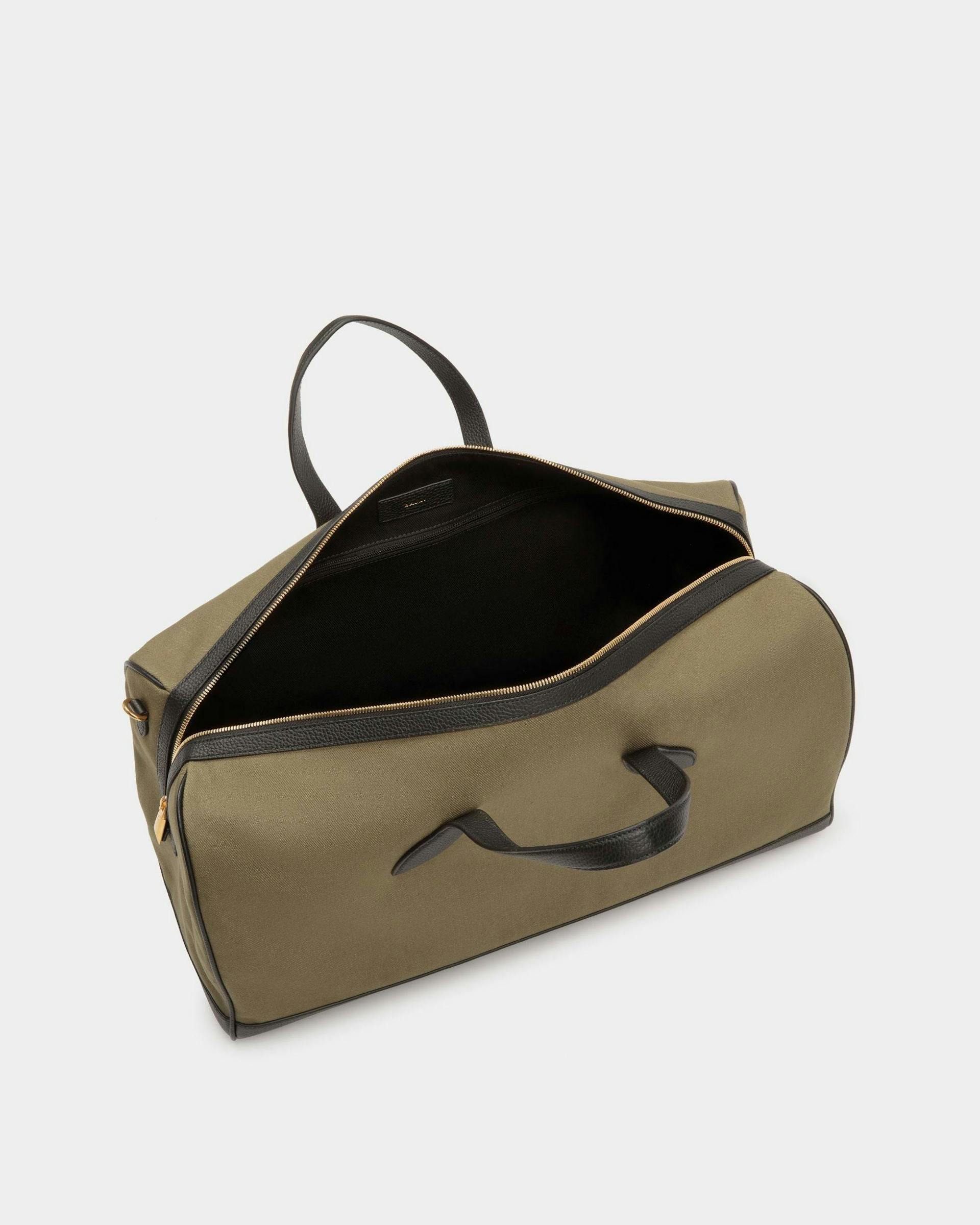 Men's Bar Weekender in Canvas And Leather | Bally | Still Life Open / Inside