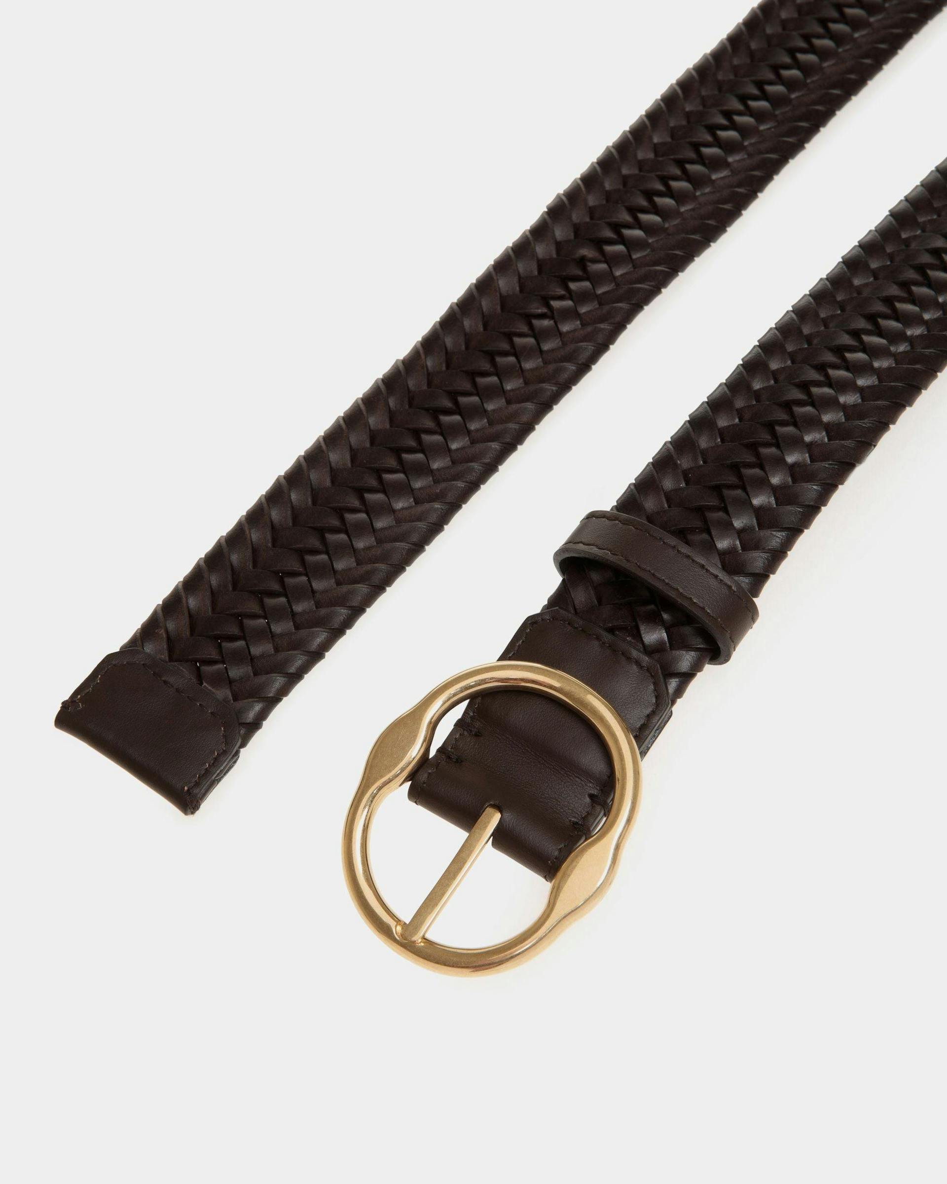 Men's Emblem 35mm Belt in Leather | Bally | Still Life Detail
