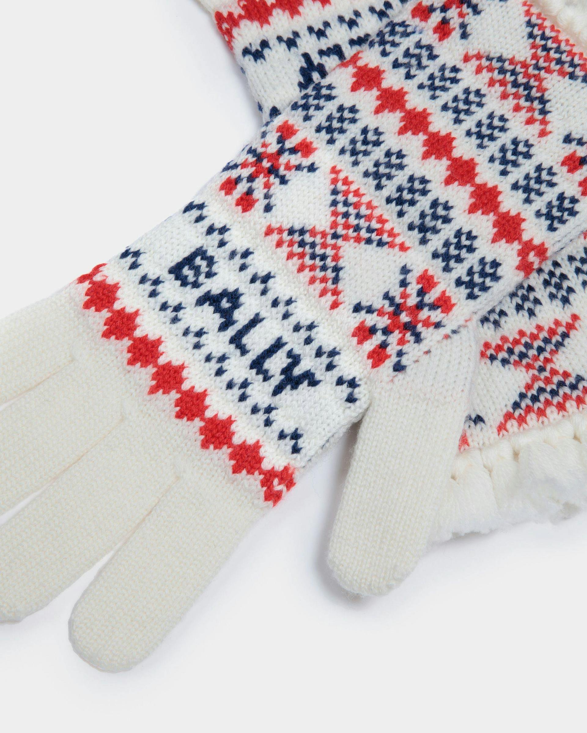 Men's Gloves In Multicolor Wool | Bally | Still Life Detail