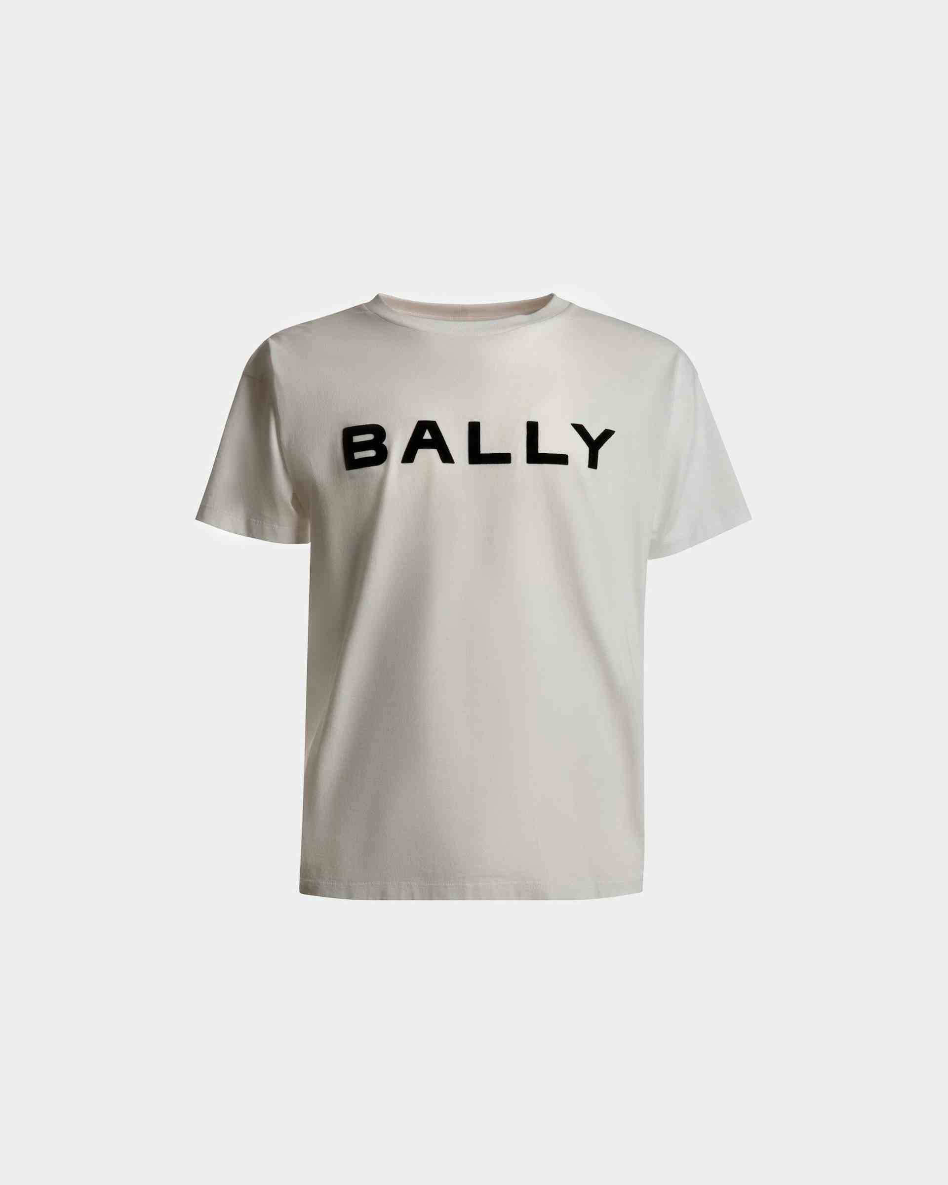 ロゴ Tシャツ ホワイト コットン - 男性 - Bally