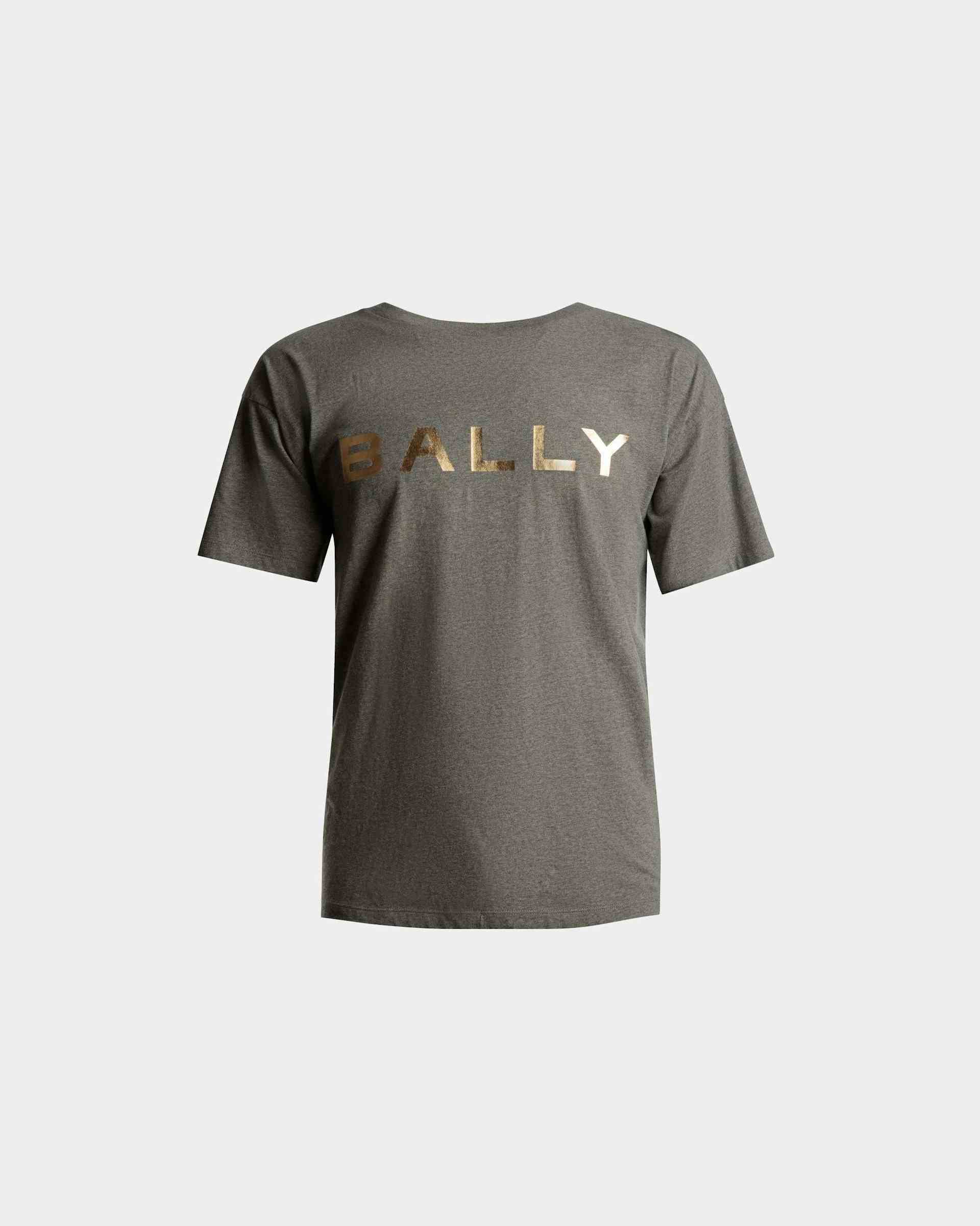 ロゴ Tシャツ グレーメランジ コットン - 男性 - Bally