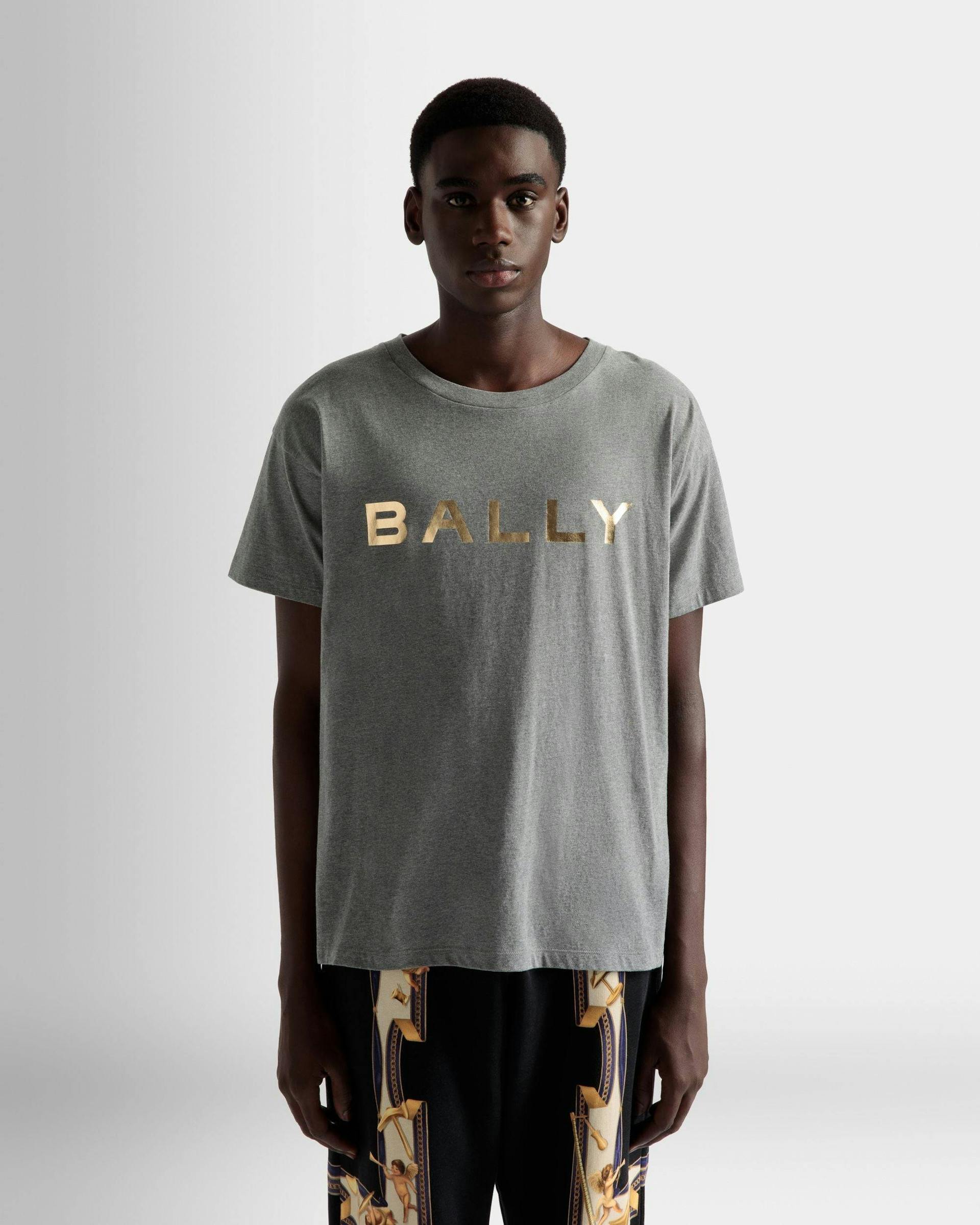 ロゴ Tシャツ グレーメランジ コットン - 男性 - Bally - 03