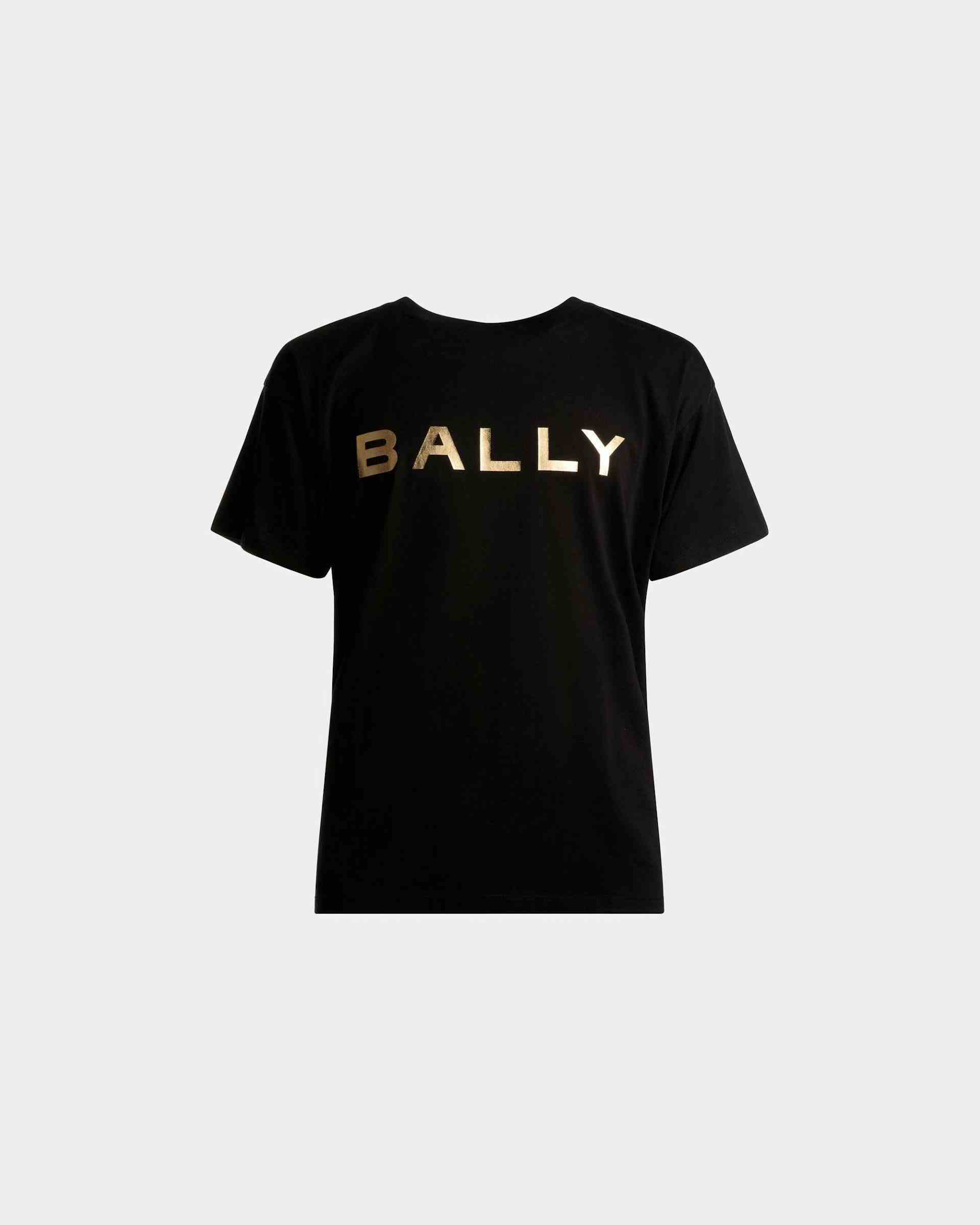 ロゴ Tシャツ ブラック コットン - Bally