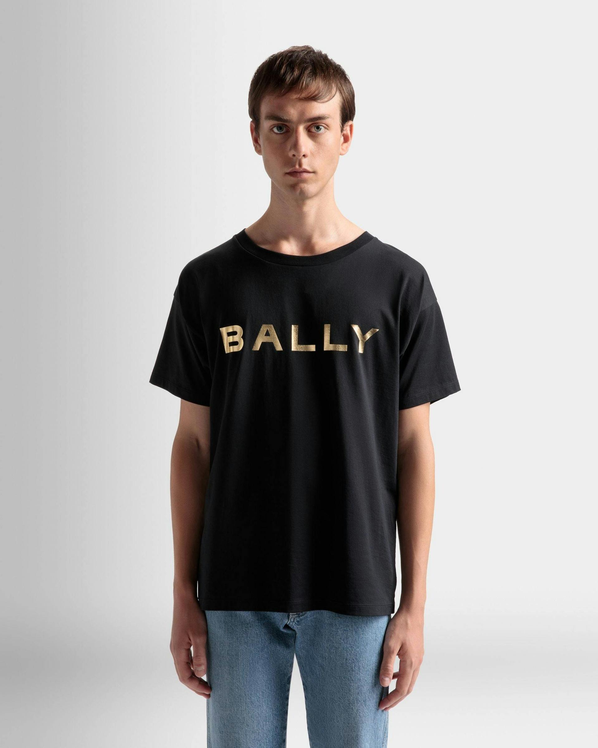 ロゴ Tシャツ ブラック コットン - Bally - 03