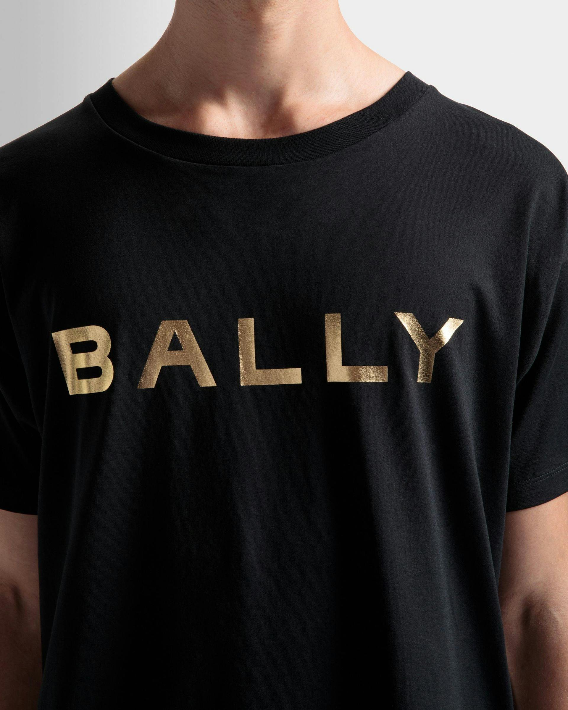 ロゴ Tシャツ ブラック コットン - Bally - 04