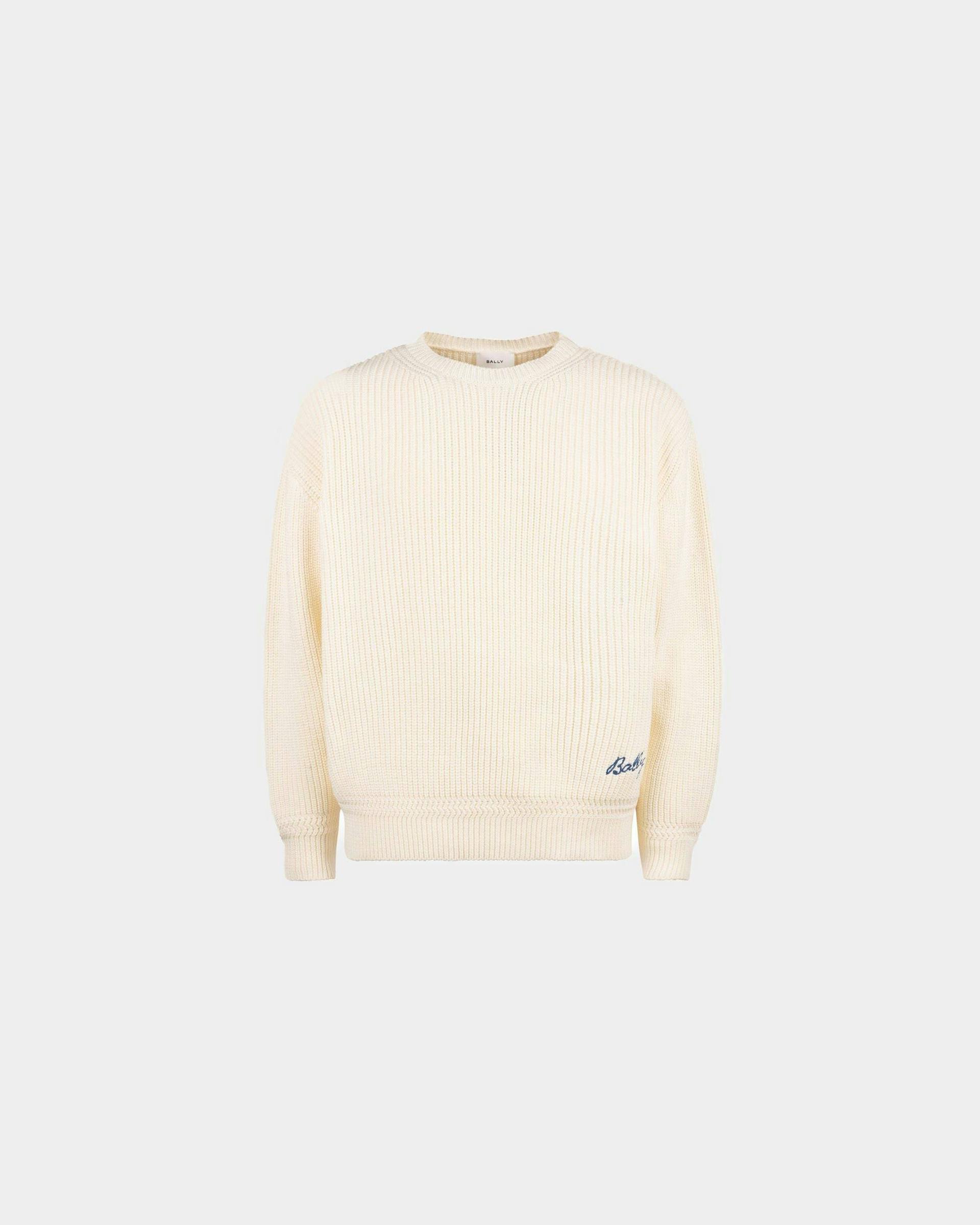 Men's Crewneck Sweater in Cotton | Bally | Still Life Front