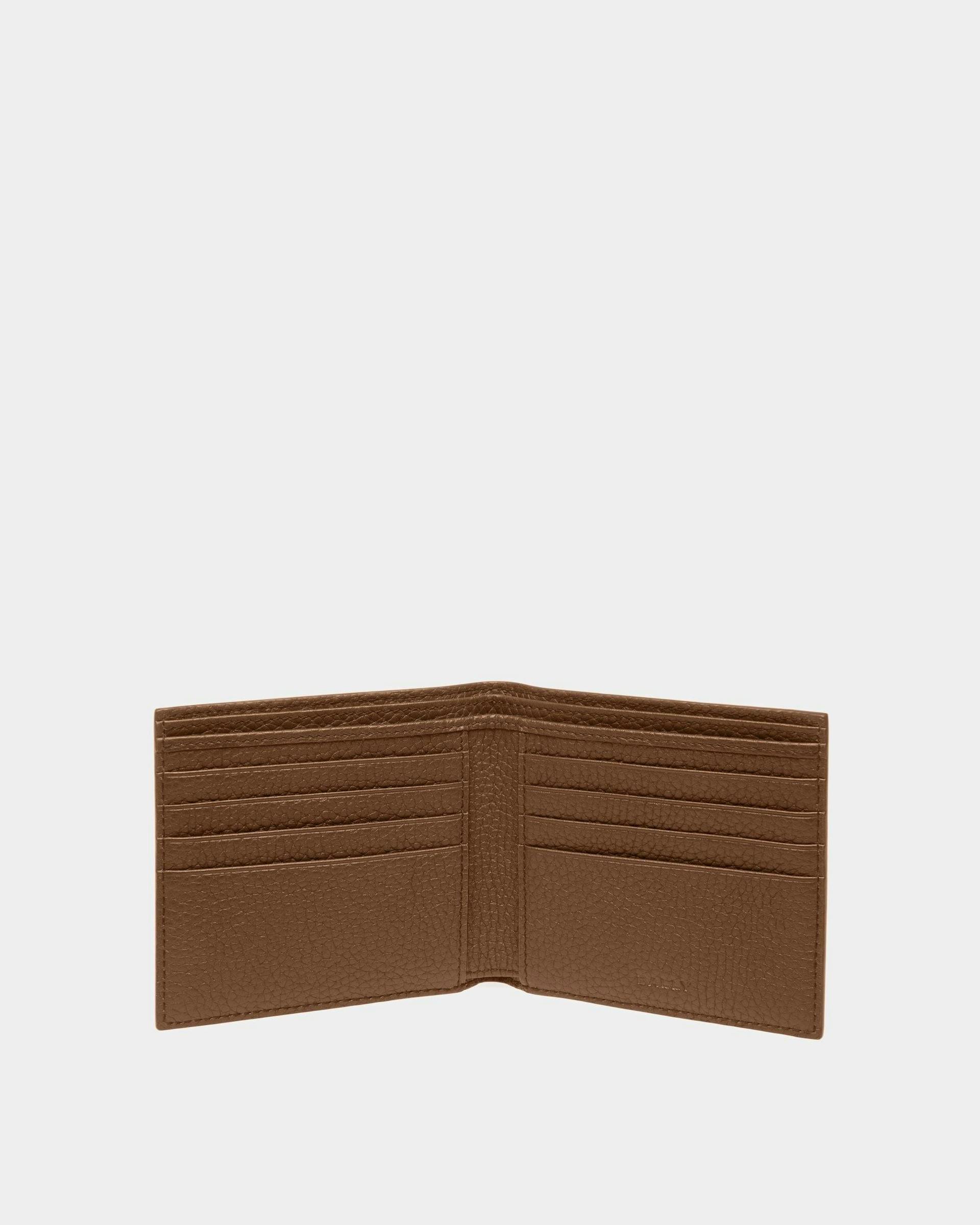 Men's Ribbon Wallet In Brown Leather | Bally | Still Life Open / Inside