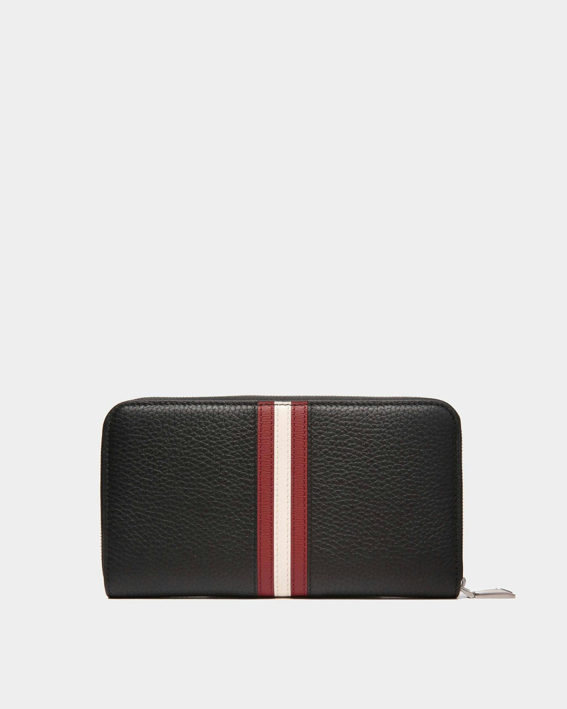 Men's Ribbon Zip Around Wallet in Leather | Bally | Still Life Back