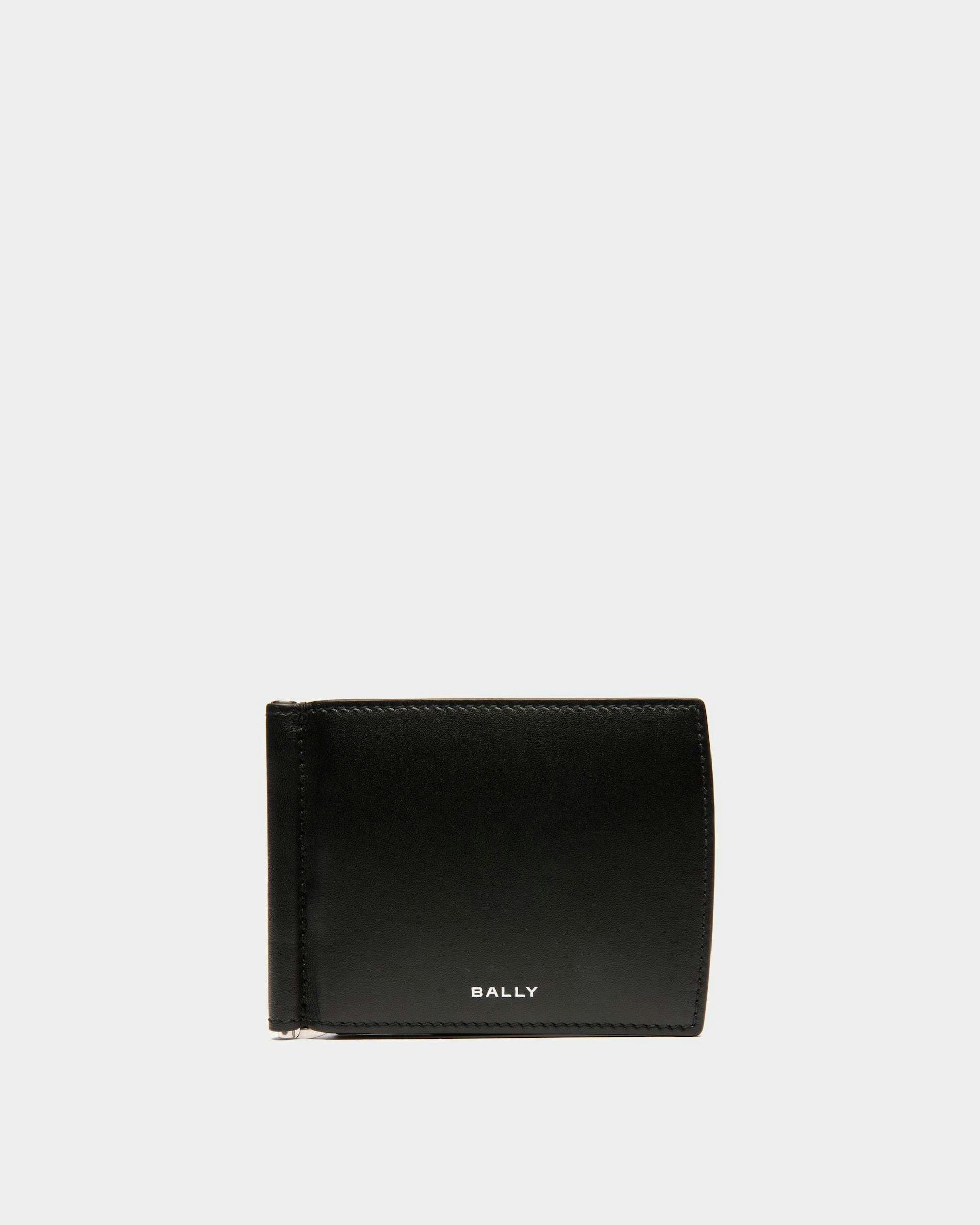 Men's Busy Bally Bifold Wallet in Black Leather | Bally | Still Life Front