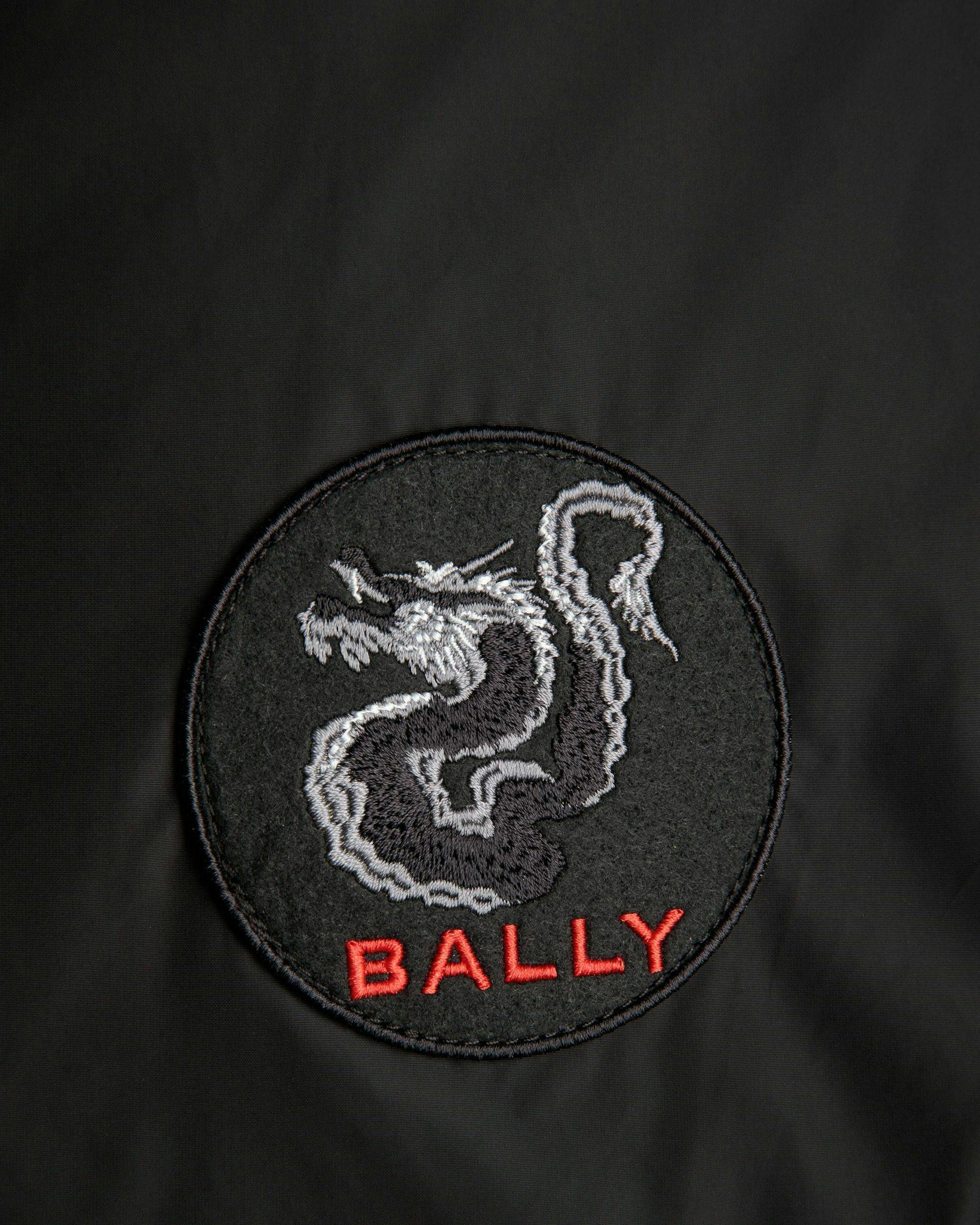 Men's Bomber In Black Synthetic Fabric | Bally | On Model Detail