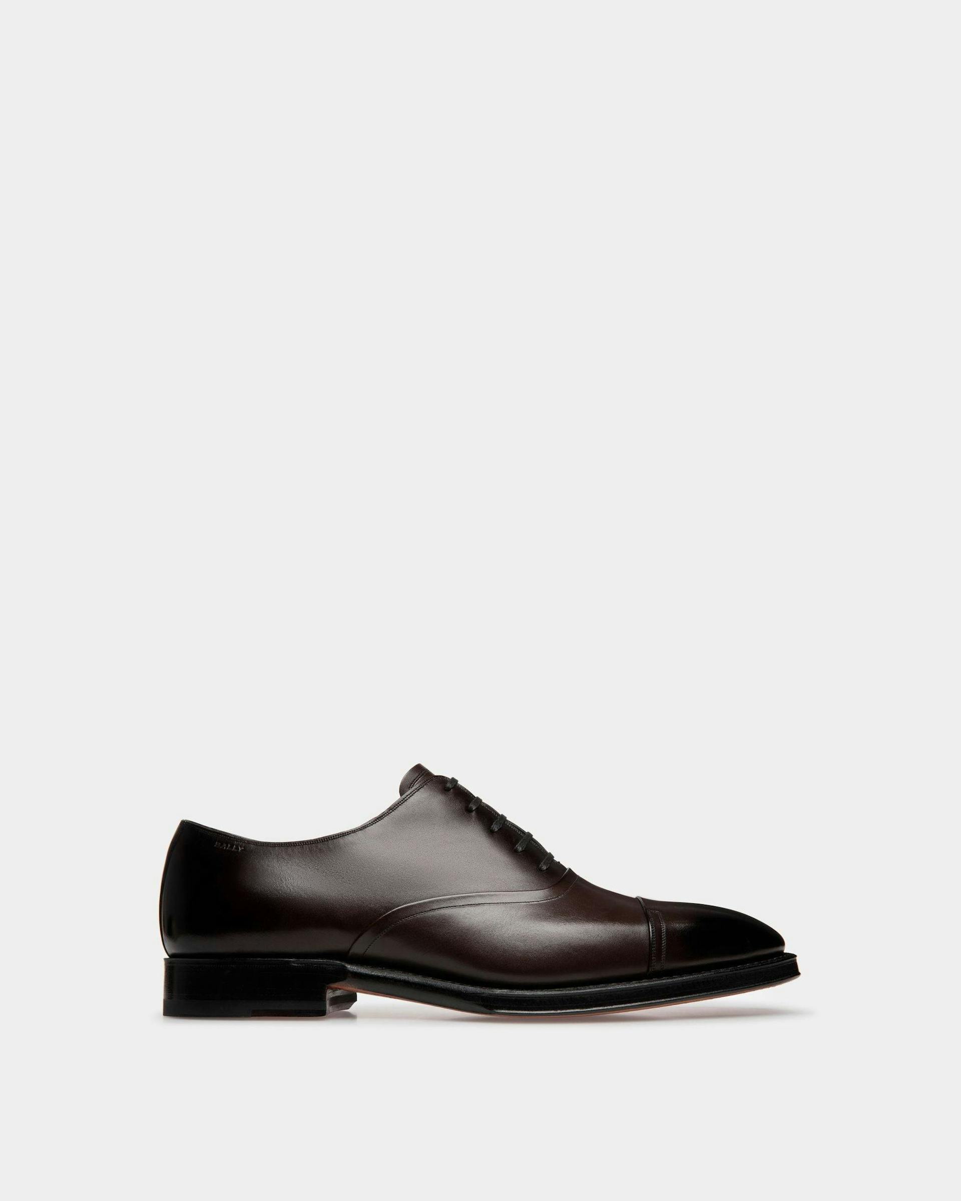 Men's Scribe Oxford Shoes In Brown Leather | Bally | Still Life Side