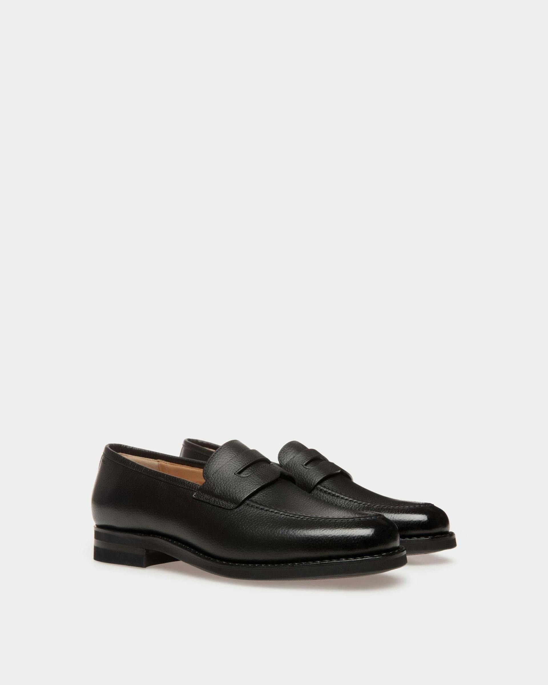 Men's Schoenen Loafer in Embossed Leather | Bally | Still Life 3/4 Front