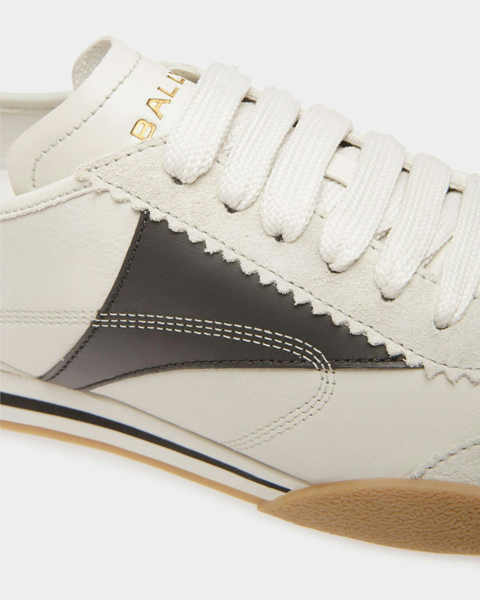 Men's Sussex Sneakers In Black And Dusty White Leather | Bally | Still Life Detail
