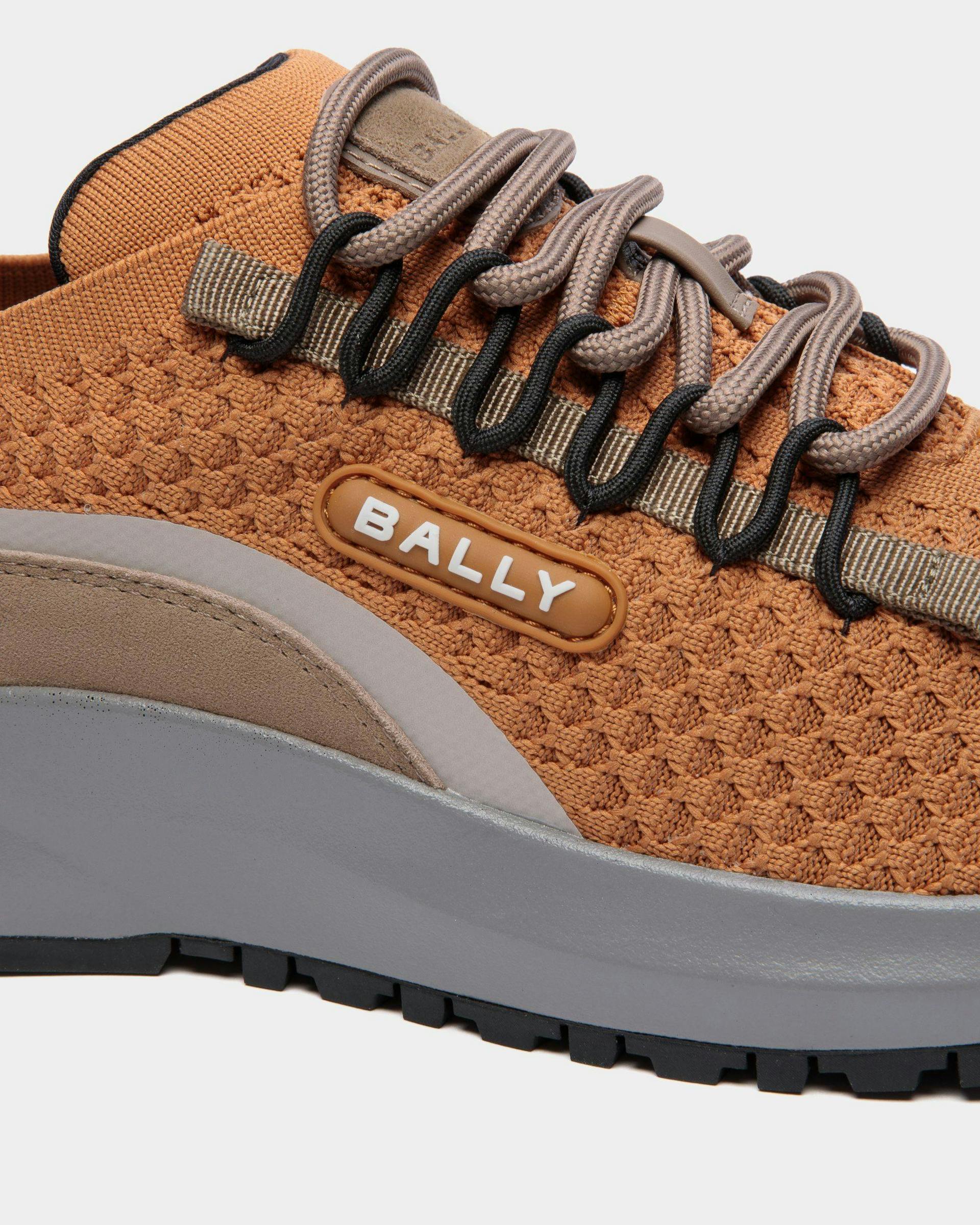 Men's Outline Sneaker in Brown Nylon | Bally | Still Life Detail