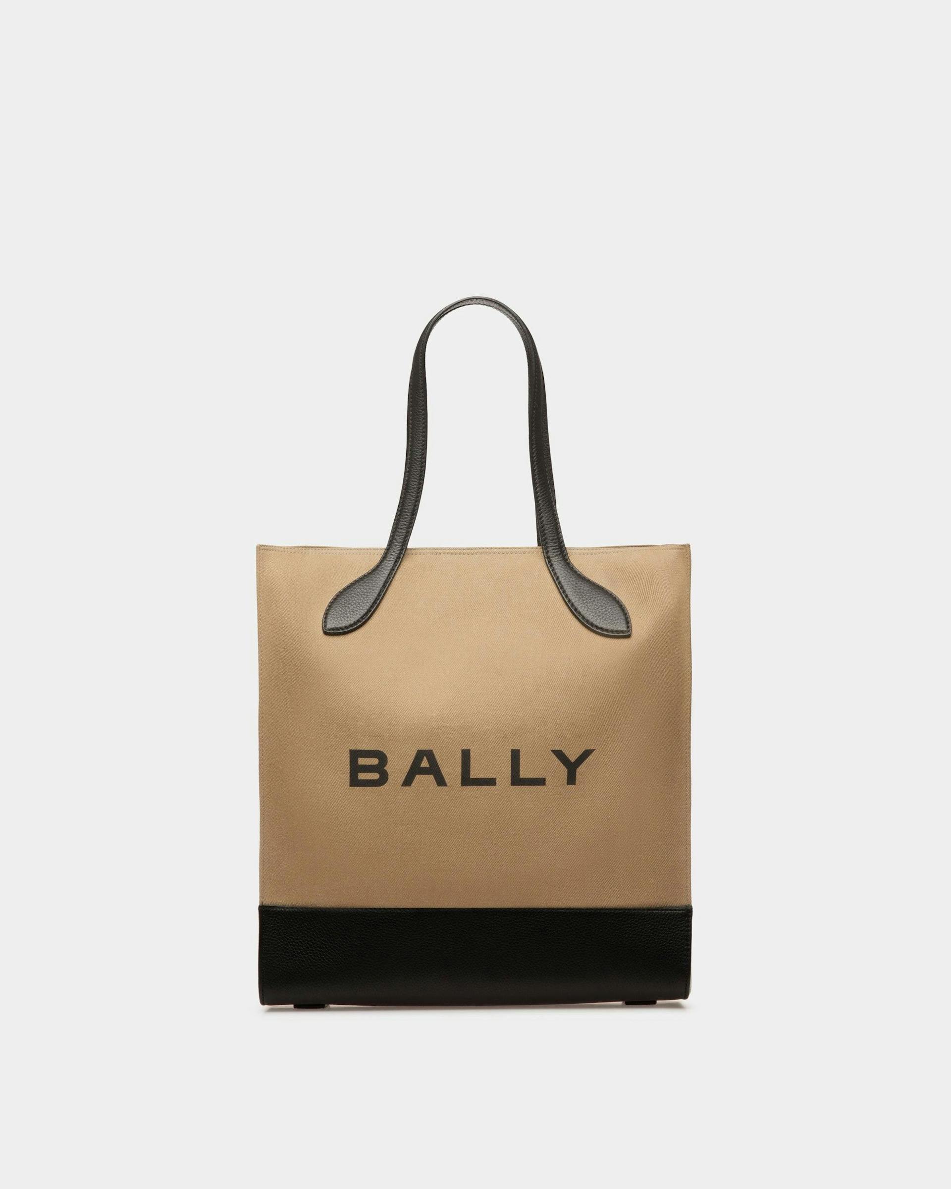 Bar トートバッグ サンド＆ブラック ファブリック - 女性 - Bally - 01