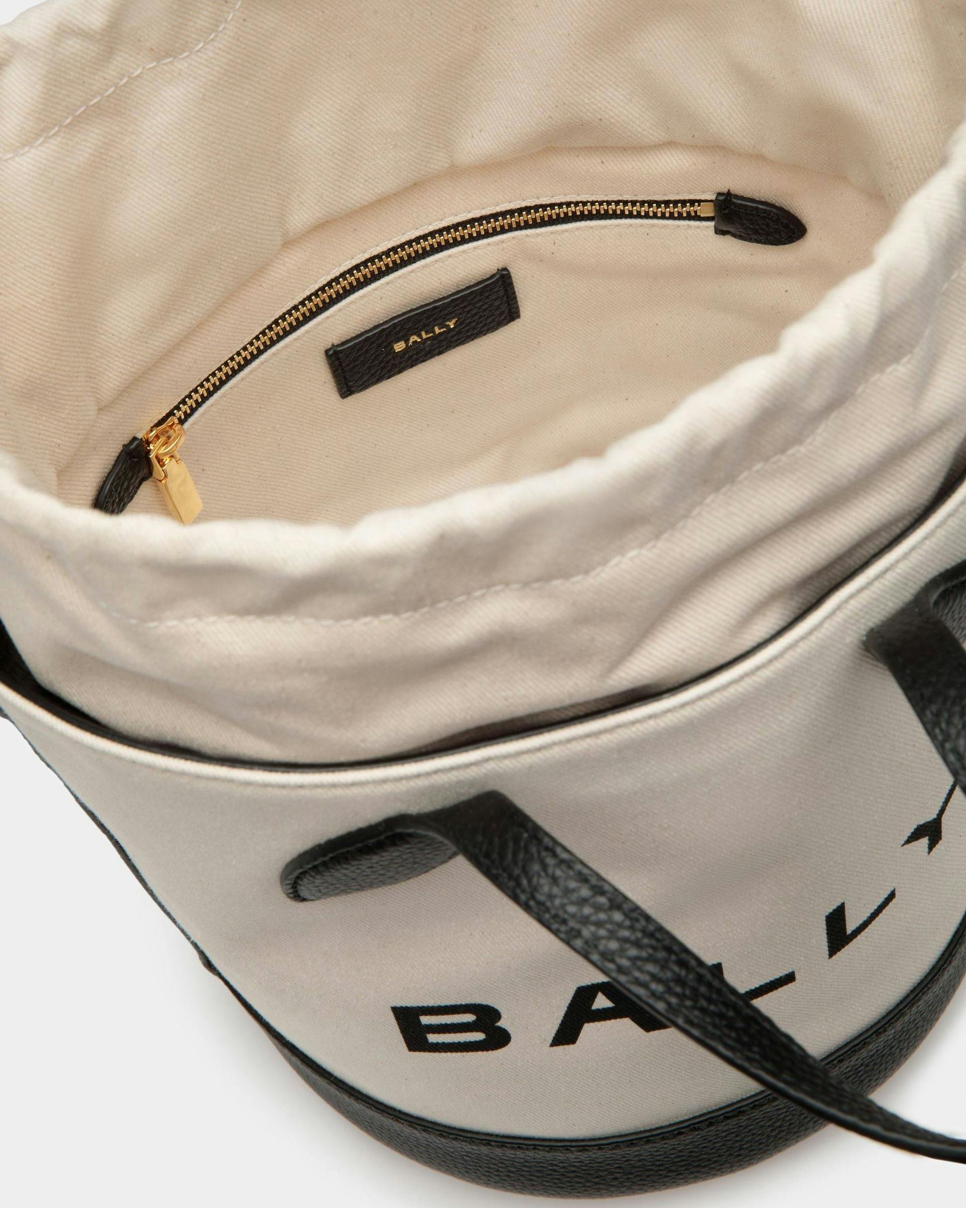 Bar バケットバッグ ナチュラル＆ブラック ファブリック - 女性 - Bally - 05