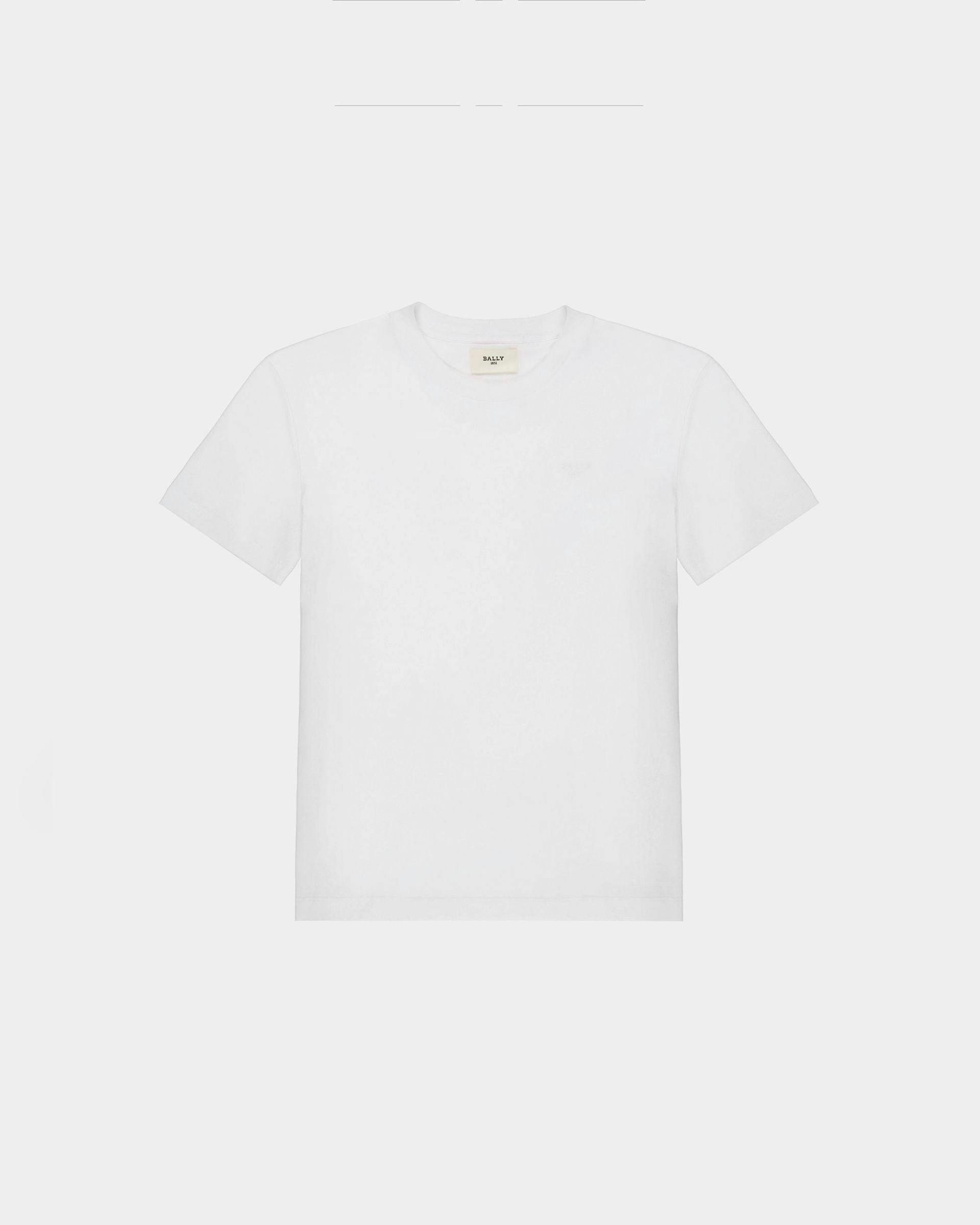 ホワイト オーガニック コットン Tシャツ - 女性 - Bally - 01