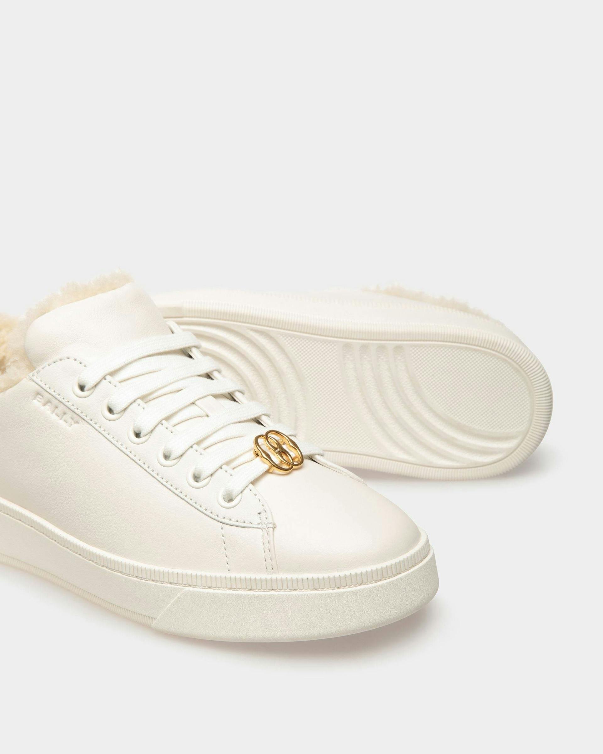 Women's Raise Sneakers In White Leather | Bally | Still Life Detail