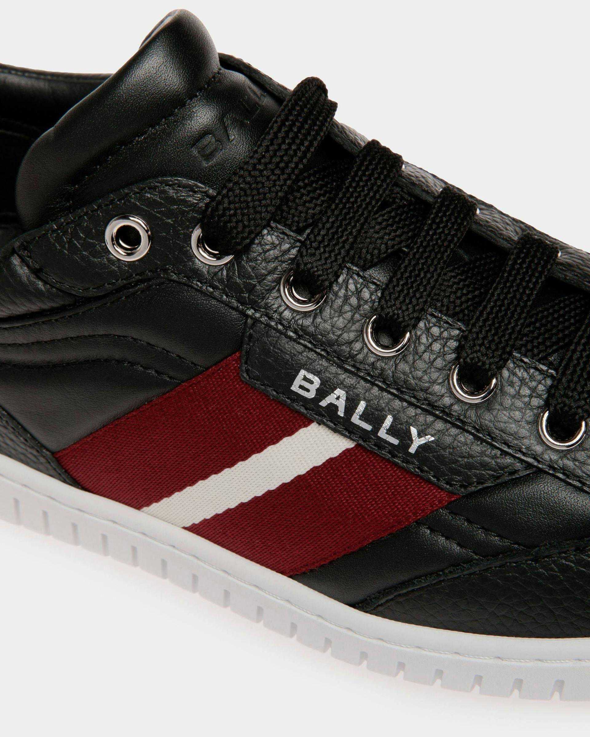 Women's Player Sneaker In Black Leather | Bally | Still Life Detail