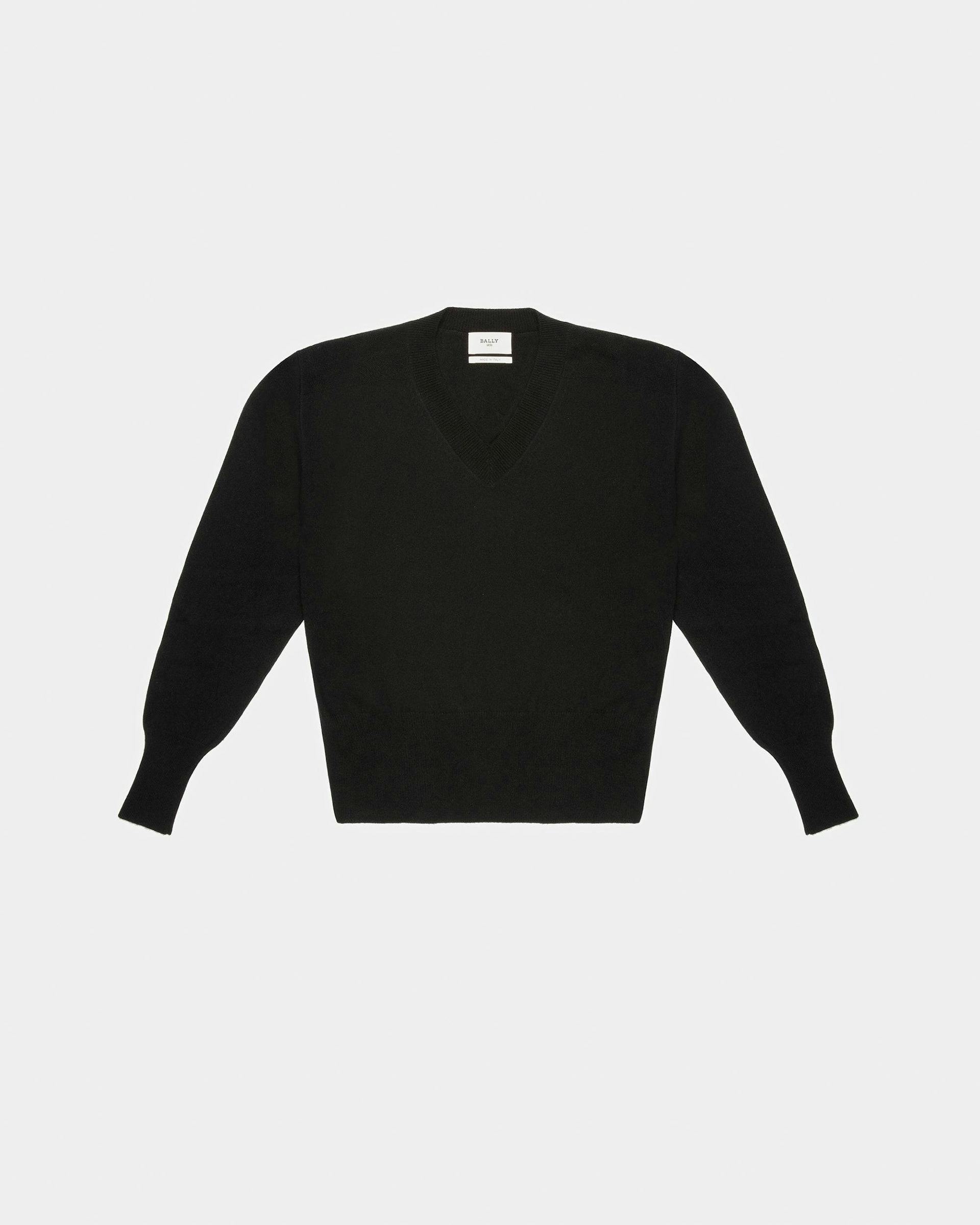 Vネック セーター ブラック カシミア Vネック セーター - 女性 - Bally - 01