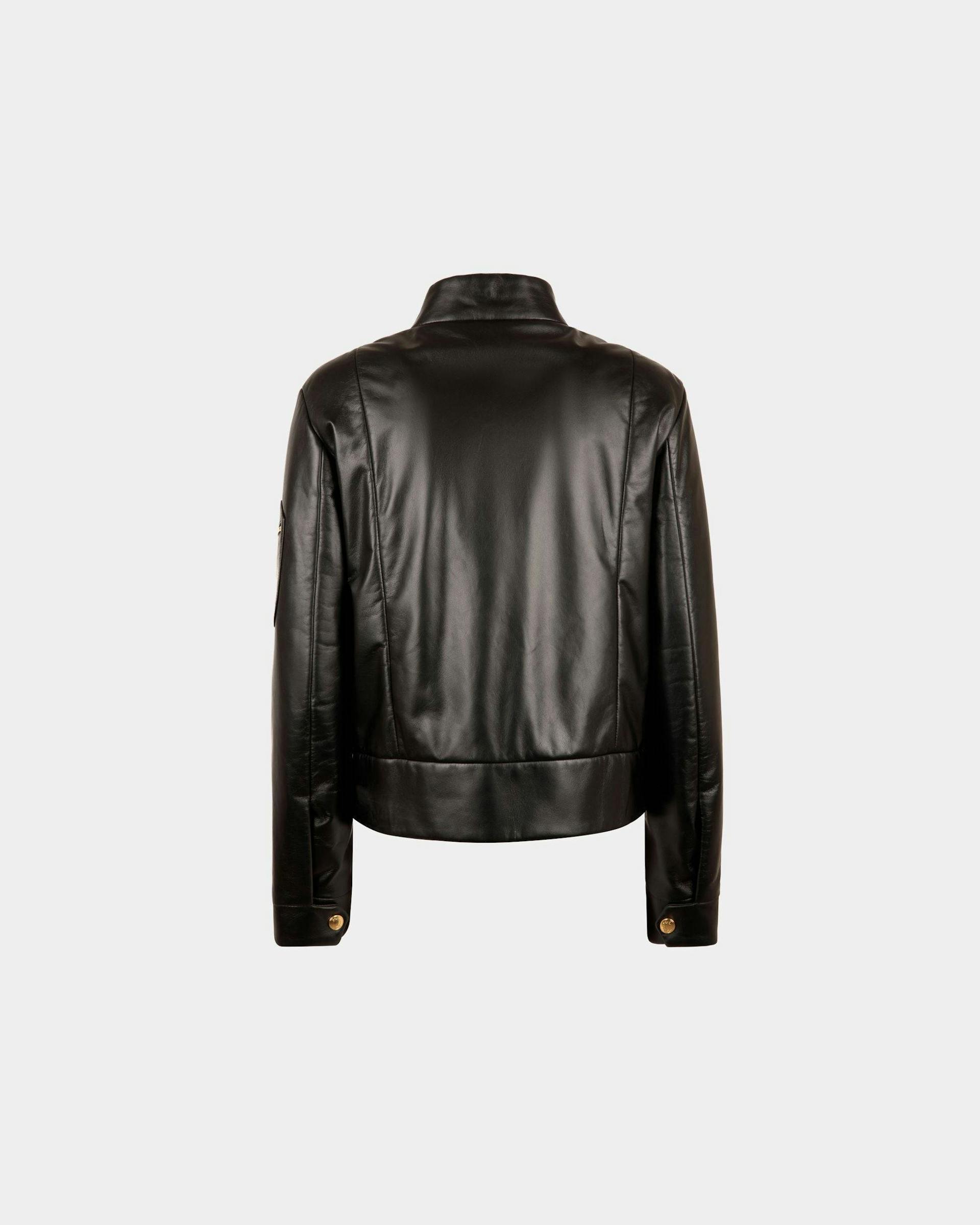 Women's Jacket In Black Leather | Bally | Still Life Back