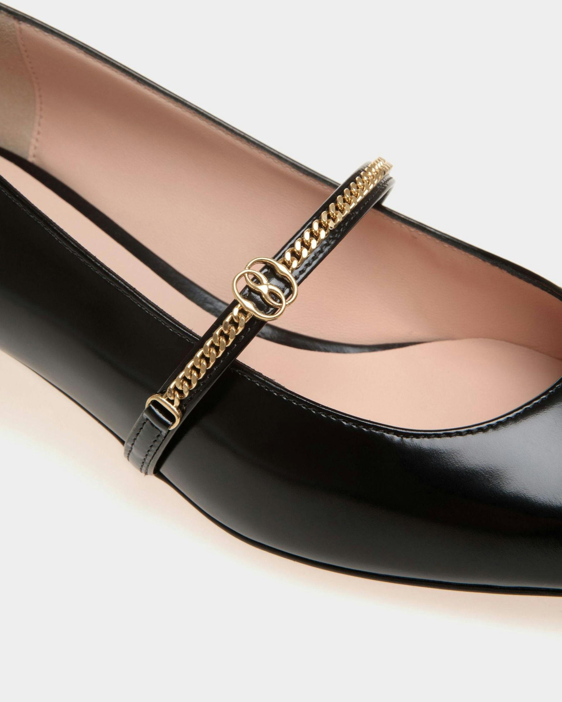Women's Sylt Mary-Jane Pump In Black Leather | Bally | Still Life Detail