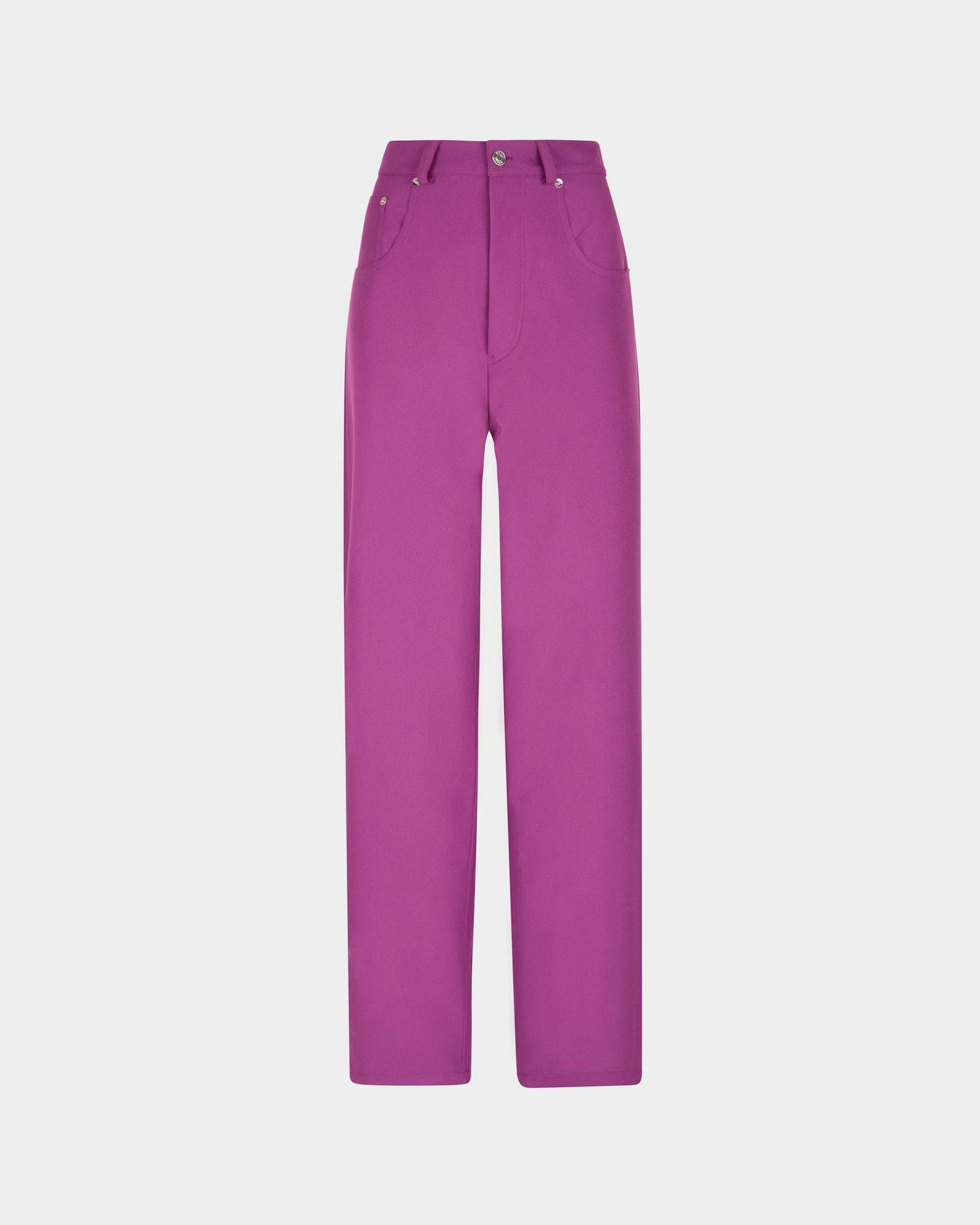 Women's High Waisted Pants In Pink | Bally | Still Life Front