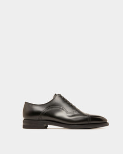 Scribe Novo Oxford Shoes In Black Leather
