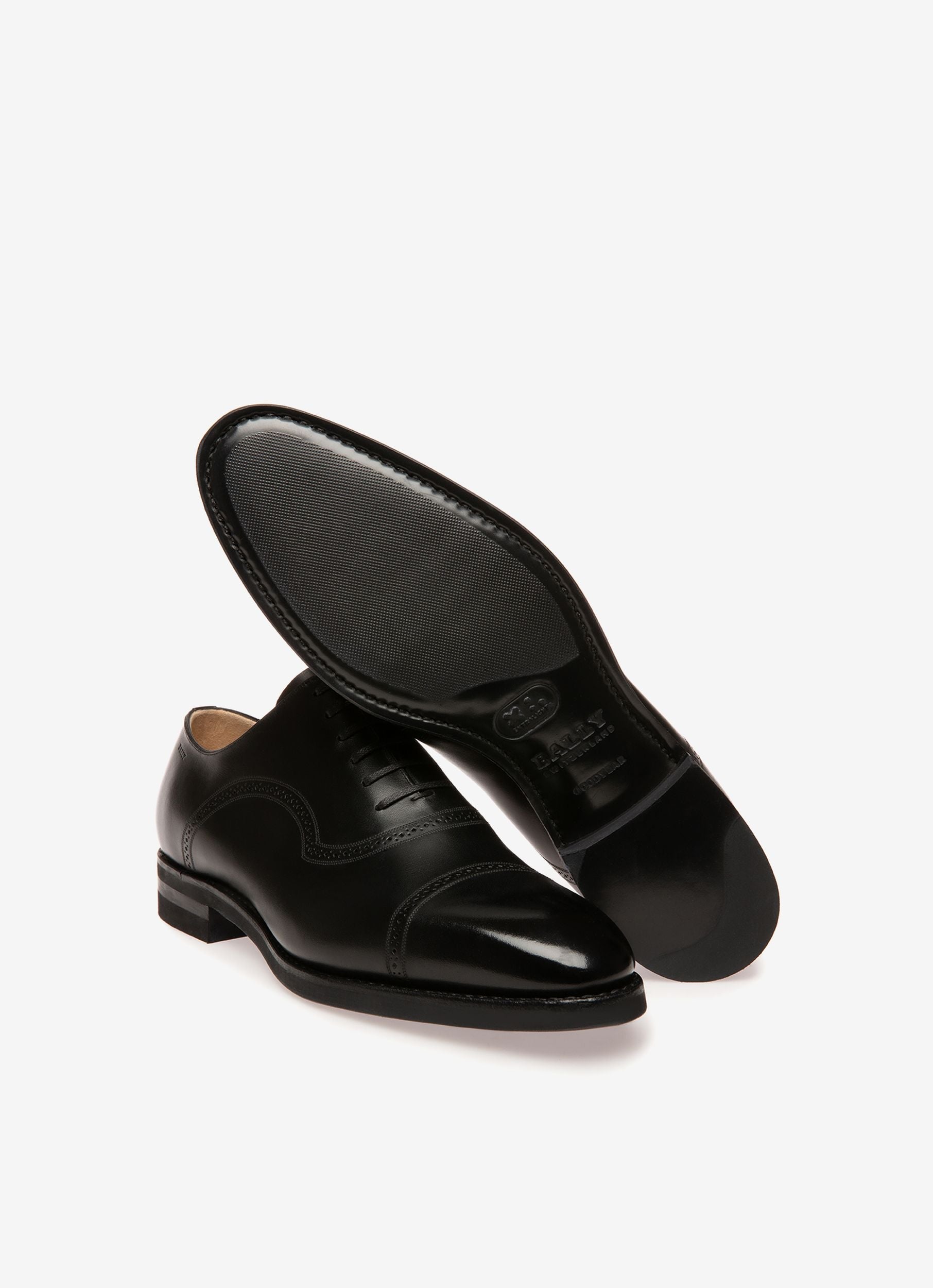 Bally Global - Scribe Novo Oxford Shoes In Black Leather - Black