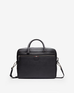 Men's Black Leather Business Bag