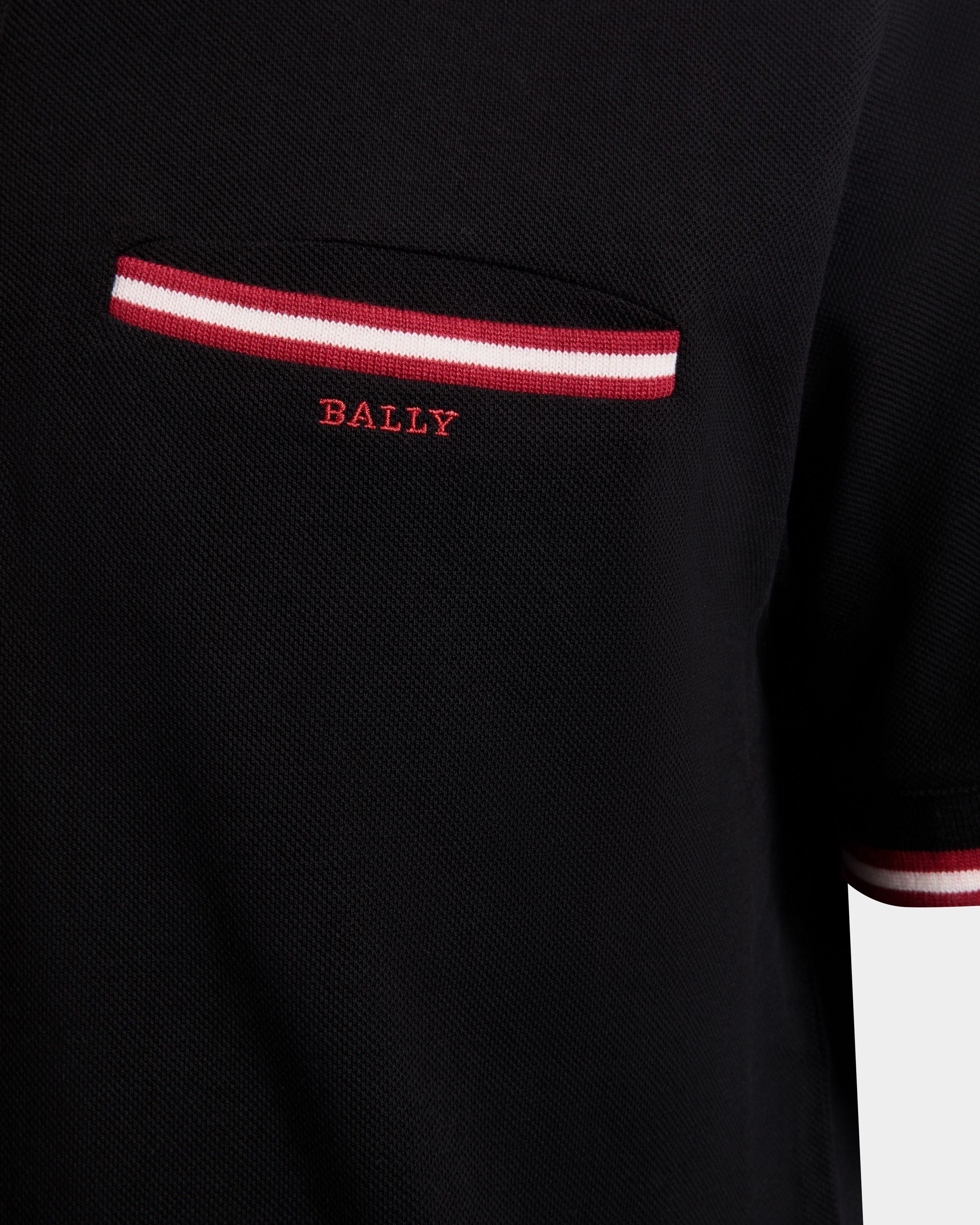 Bally Global - ポロシャツ ブラック コットンピケ - Black