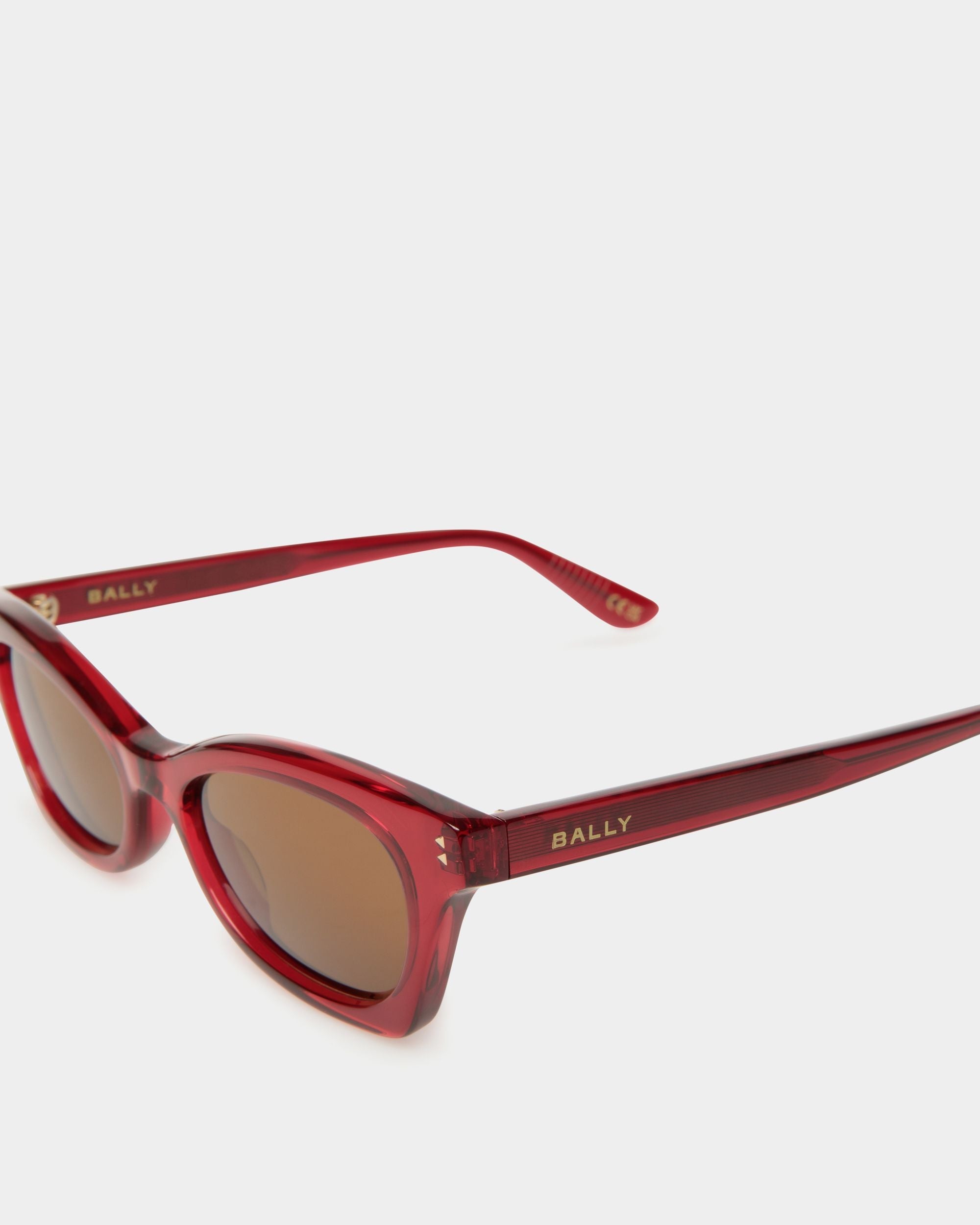 Bally Global - Sue Sunglasses In Red Acetate - Red
