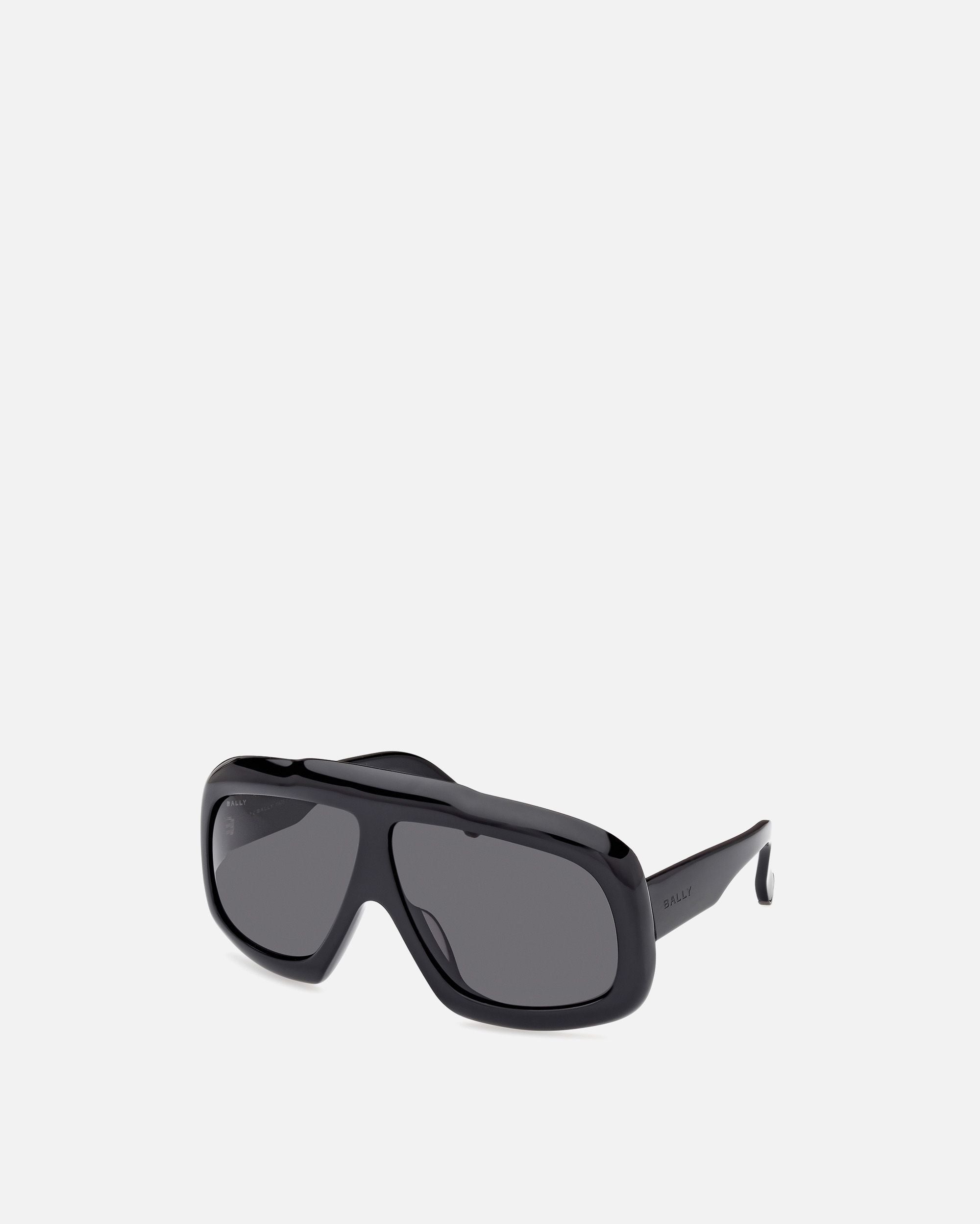 Bally Global - Eyger Acetate Sunglasses In Black and Smoke - Black