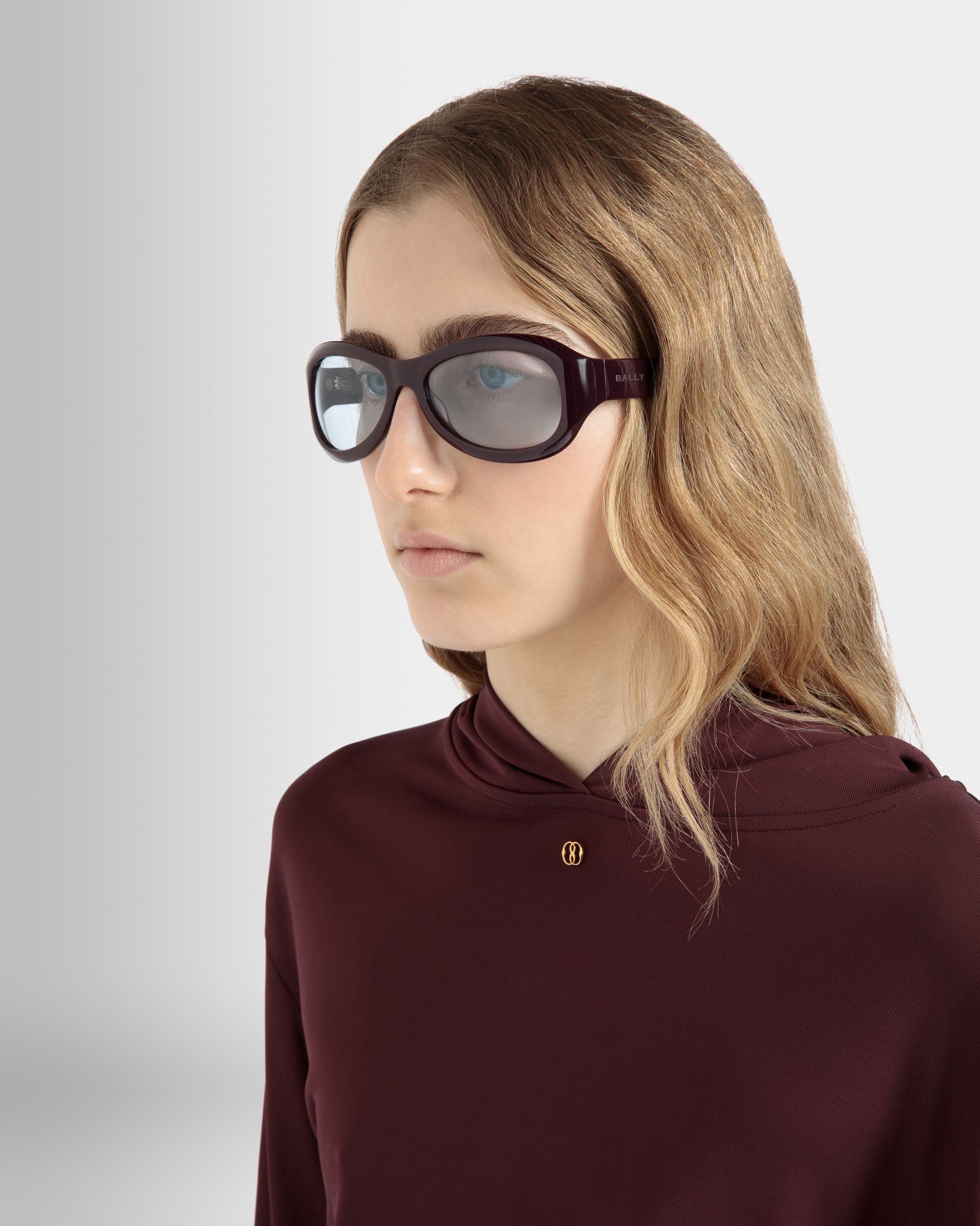 Bally Global - Maurice アセテート サングラス パープル＆ブルー - パープル