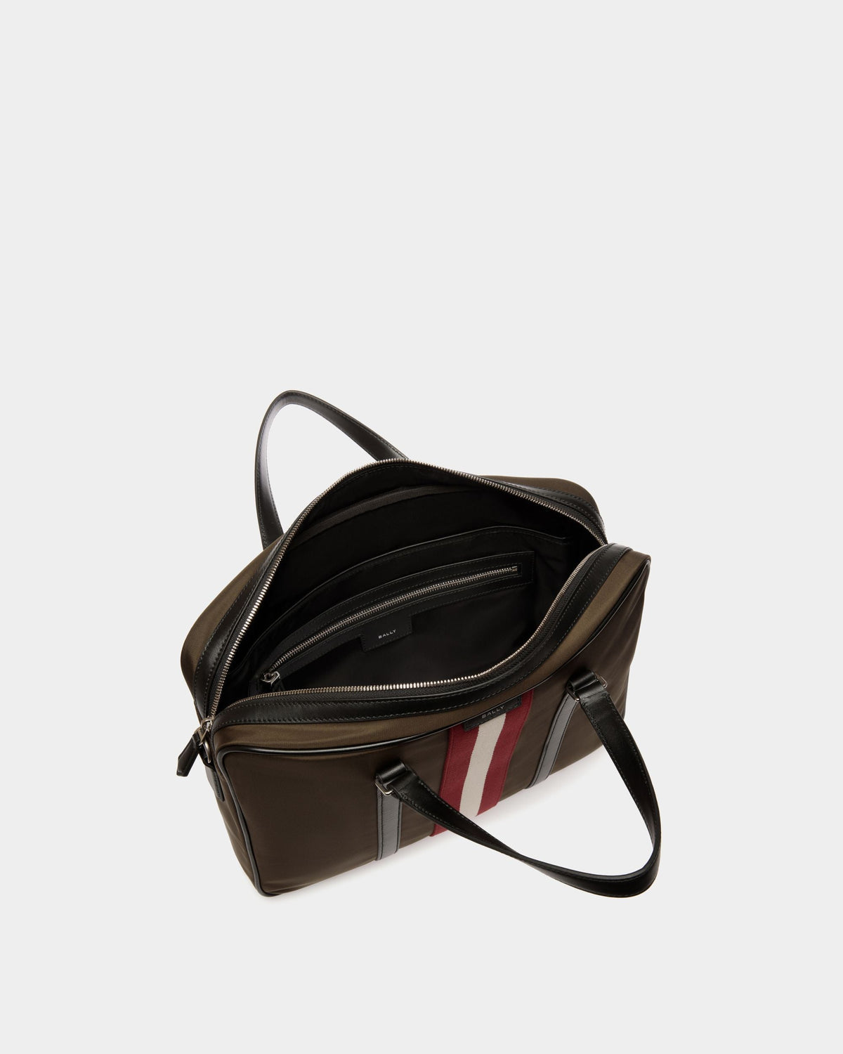 Code Briefcase Men's Green Code Briefcase In Military Green Nylon | Bally Global
