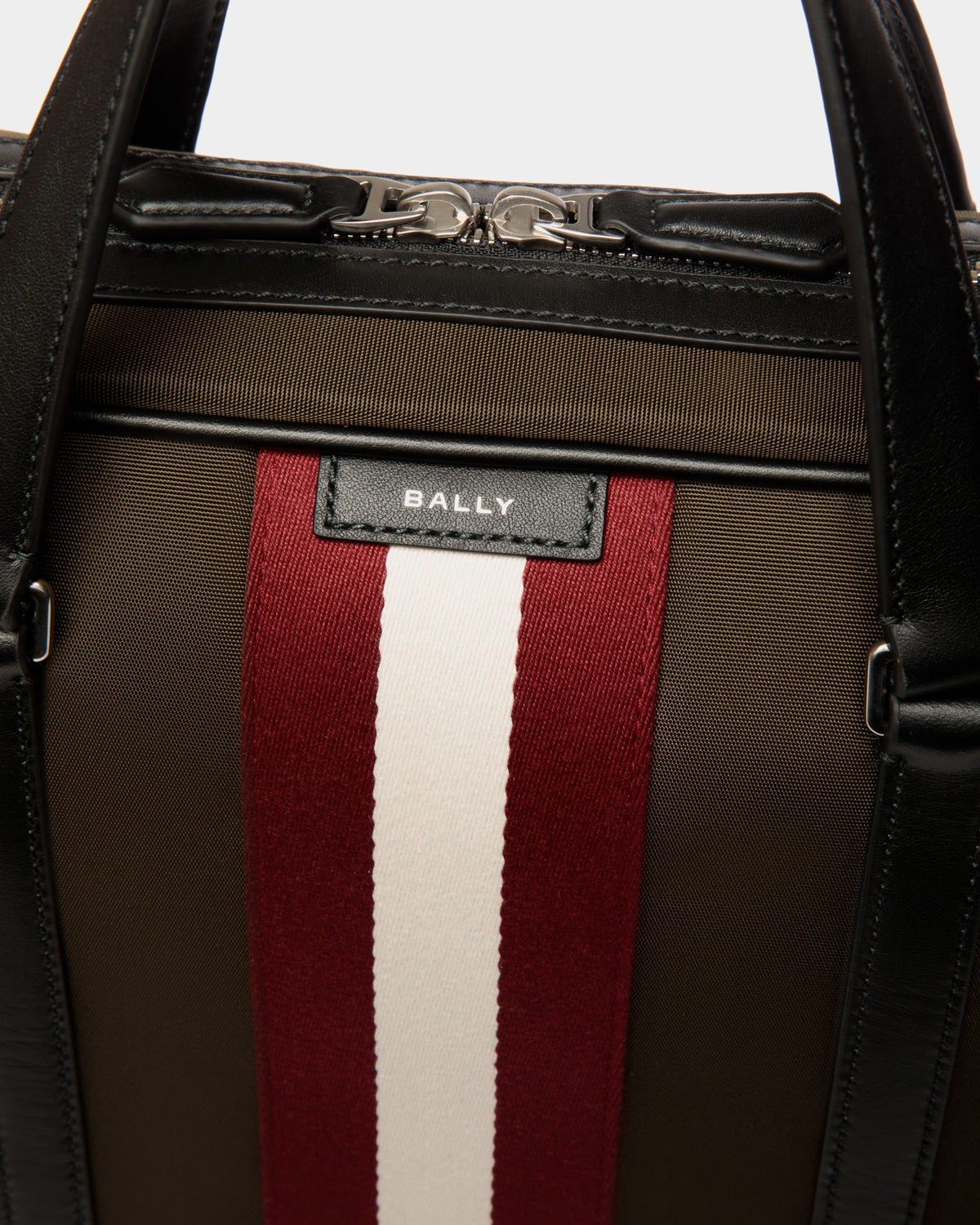 Code Briefcase Men's Green Code Briefcase In Military Green Nylon | Bally Global