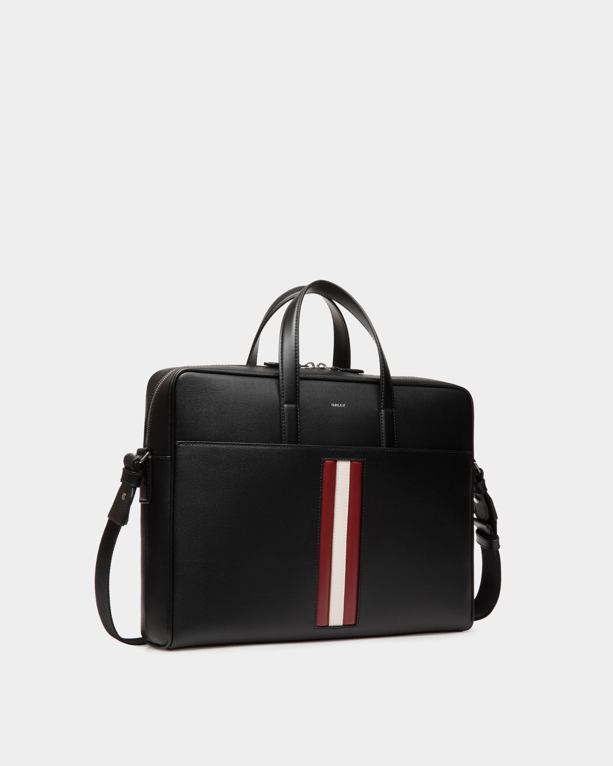 Bally Global - Mythos ブリーフケース ブラック 皮革繊維再生複合材 - ブラック