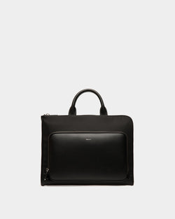 Vogel ブリーフケース ブラック ナイロン＆皮革繊維再生複合材