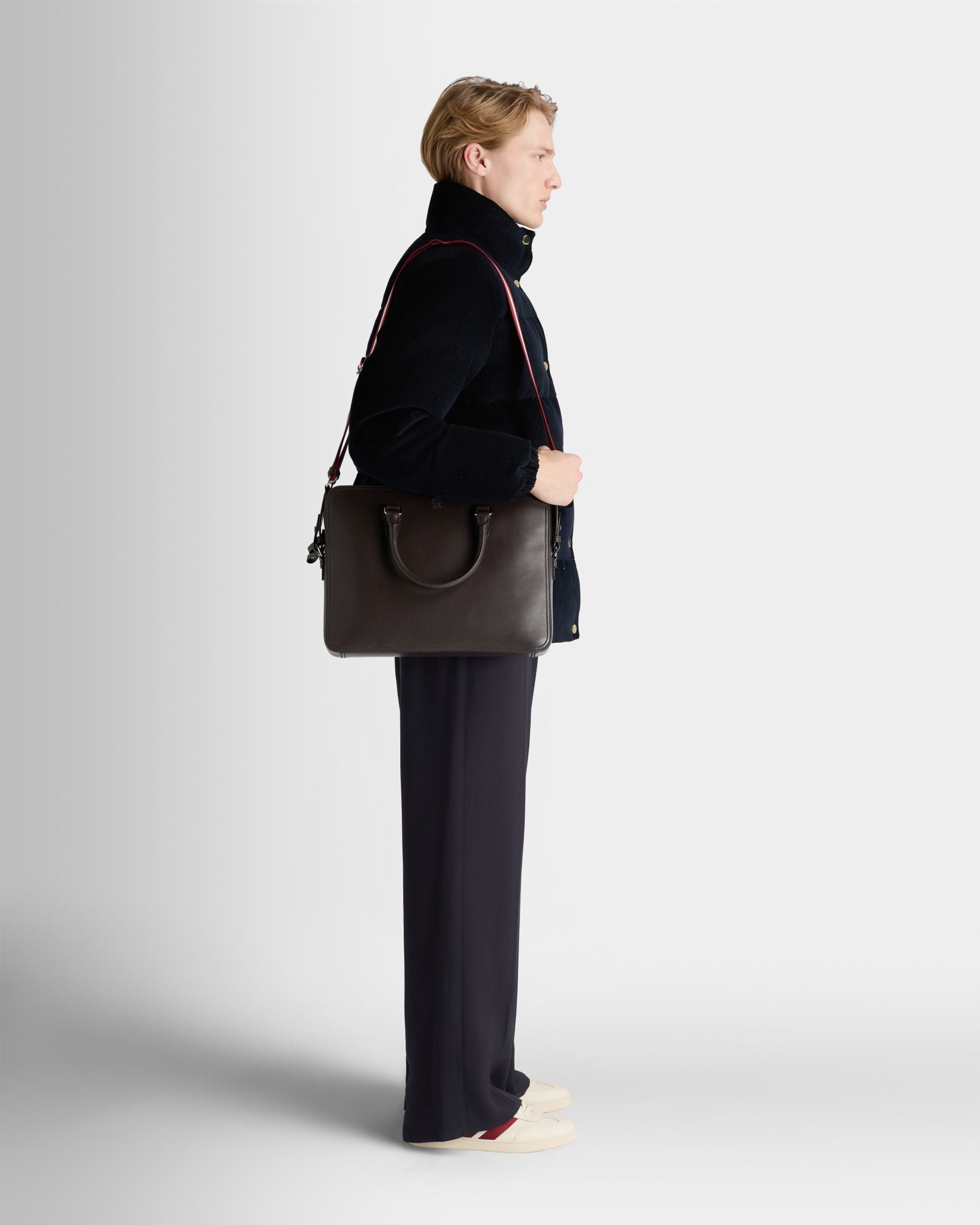 Bally Global - Ray ブリーフケース チョコレートブラウン レザー - ブラウン