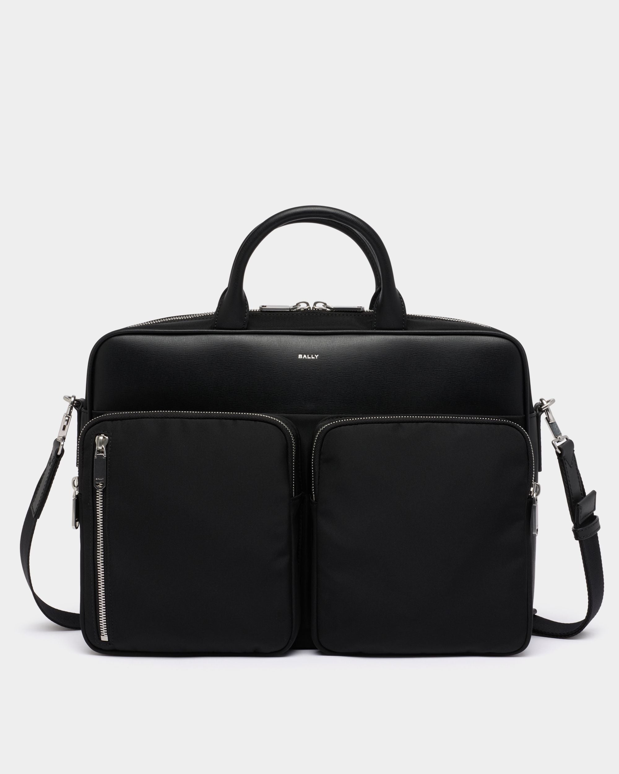 Bally Global - Vogel ブリーフケース ブラックナイロン リサイクルレザー - ブラック