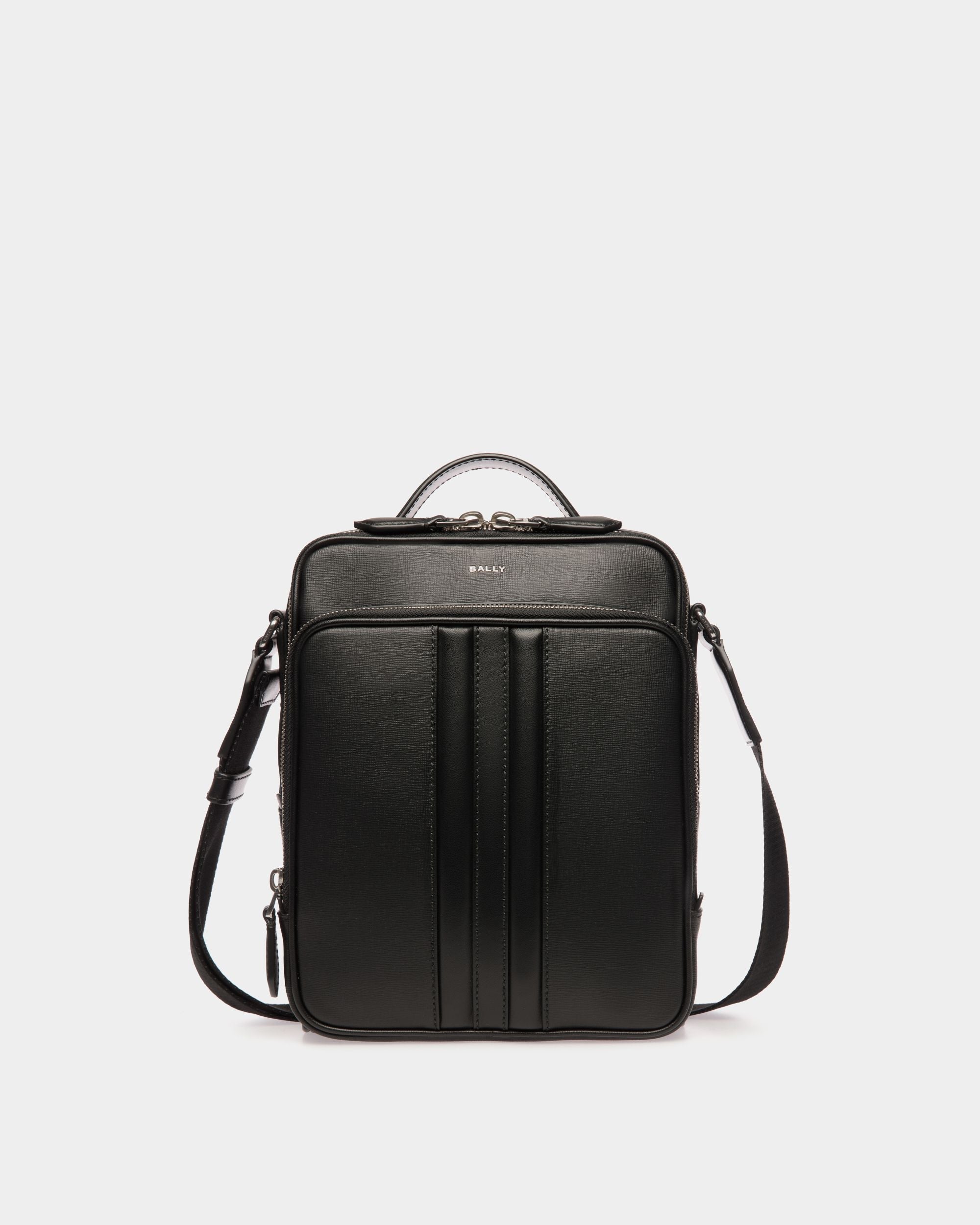 Bally Global - Mythos Crossbody Bag In Black Recycled Leather - Black