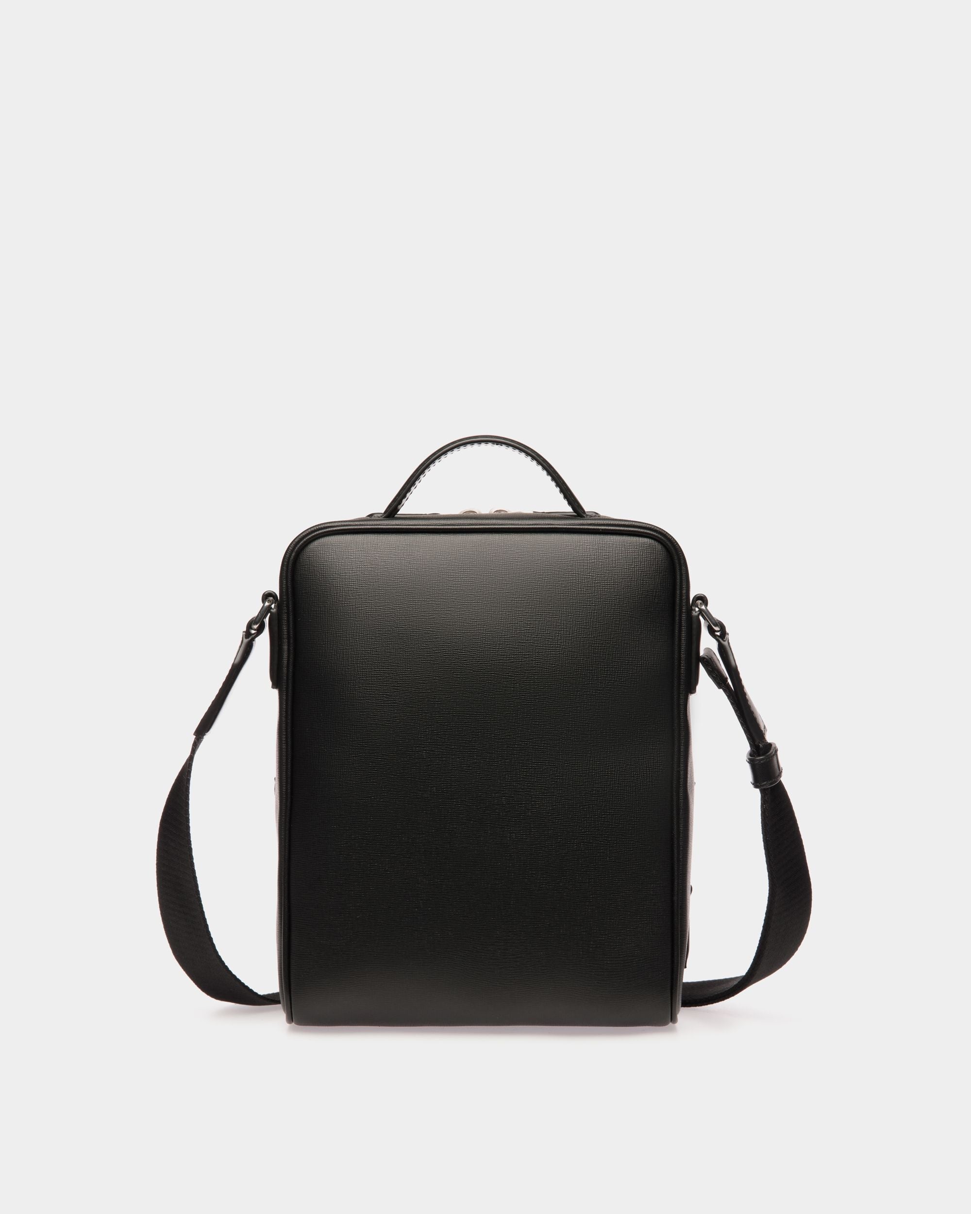 Bally Global - Mythos Crossbody Bag In Black Recycled Leather - Black