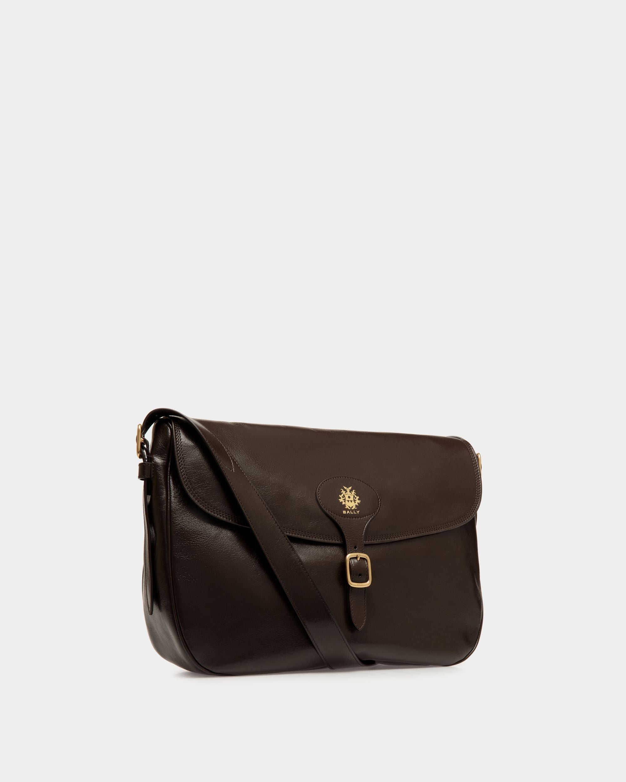 Bally Global - Beckett Crossbody Bag in Ebano Leather - Brown