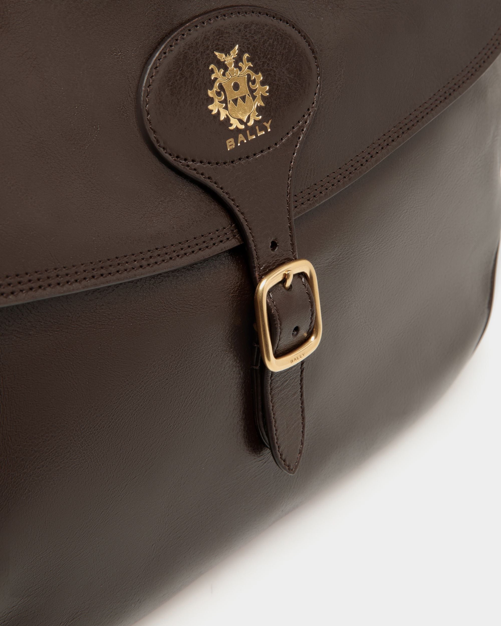 Bally Global - Beckett Crossbody Bag in Ebano Leather - Brown