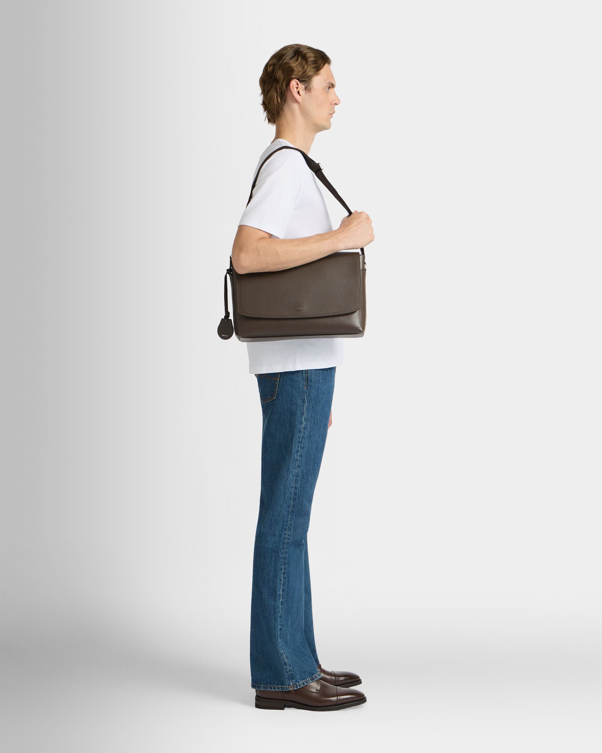 Bally Global - Capitol クロスボディバッグ エバノブラウン グレインレザー - ブラウン