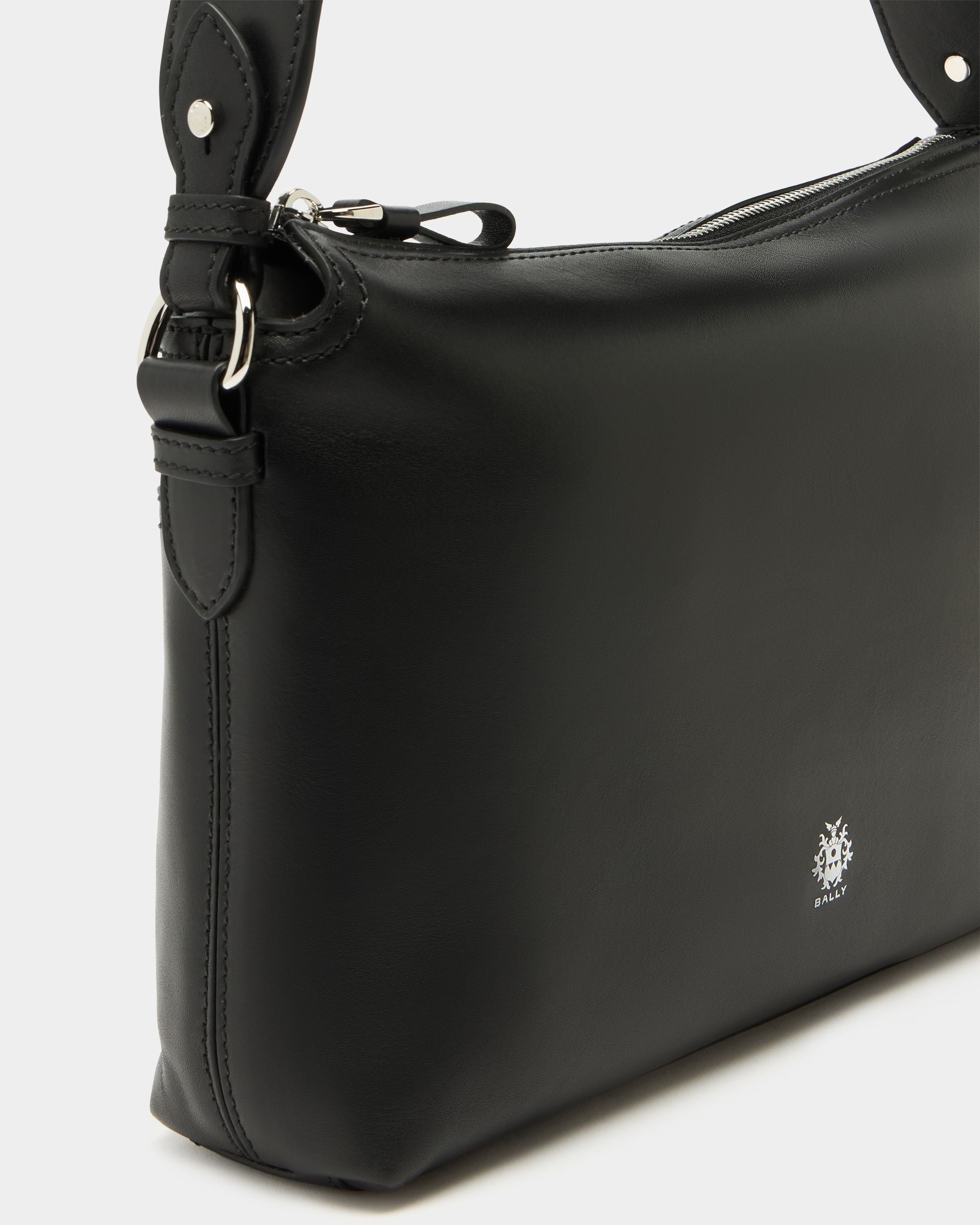 Bally Global - Ray Crossbody Bag in Black Leather - Black