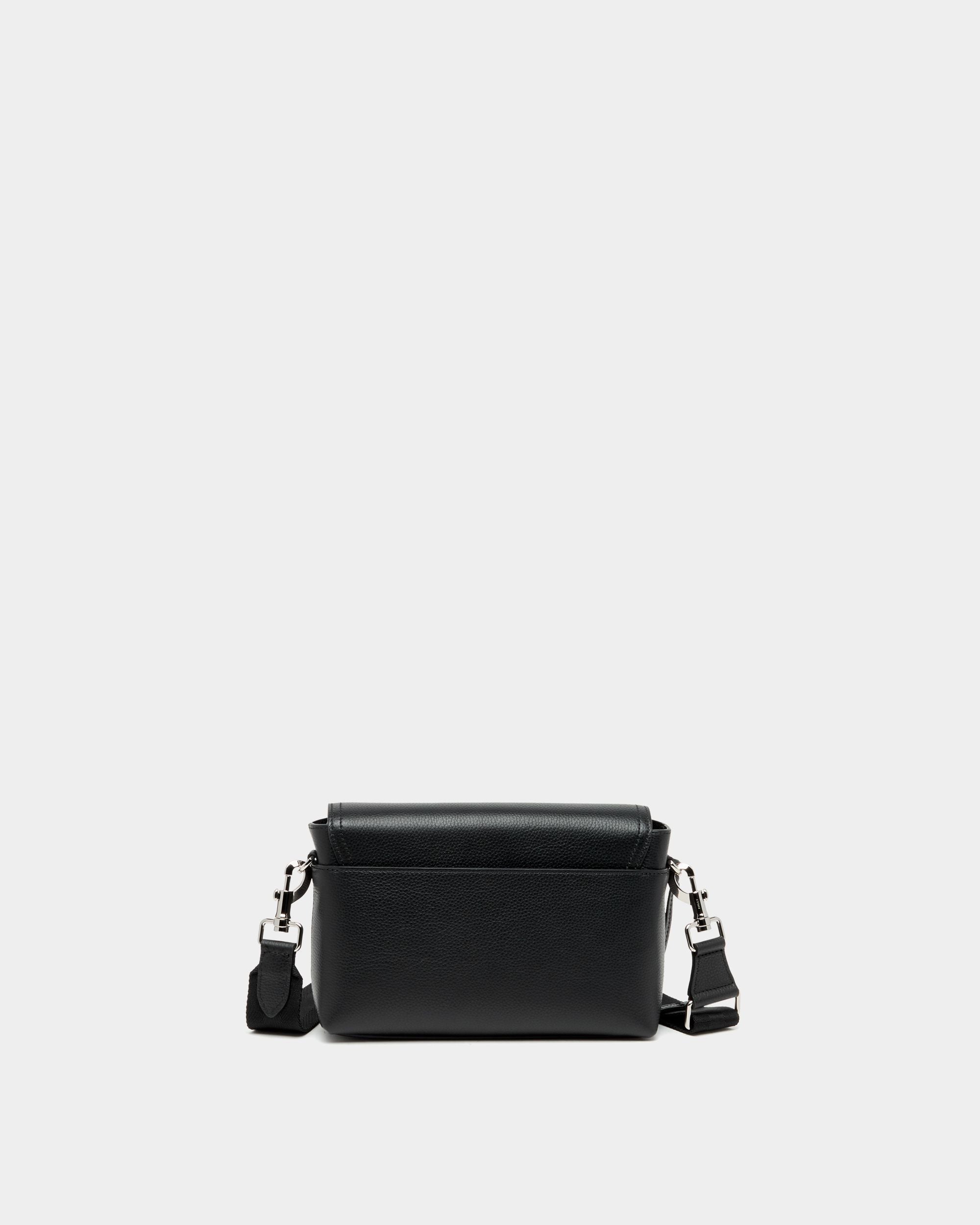 Bally Global - Capitol Crossbody Bag in Black Grained Leather - Black